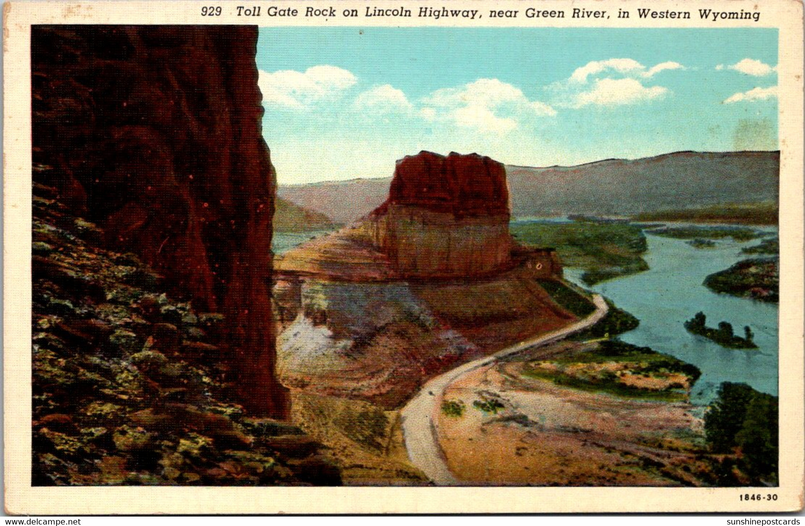 Wyoming Toll Gate Rock On Lincoln Highway Near Green River - Green River