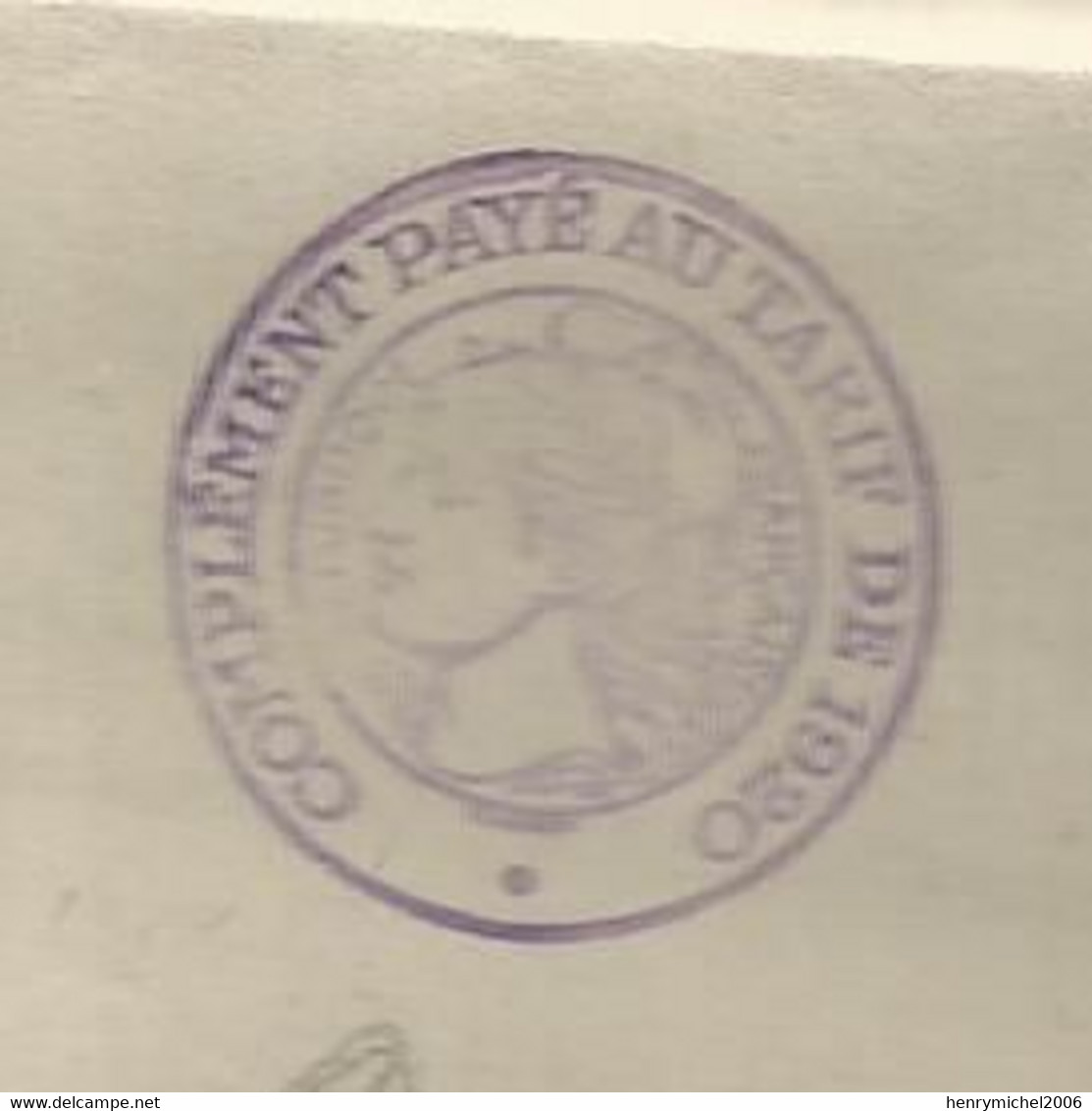 Feuille Entete République Française 1f  Cachet Complément Payé Au Tarif De 1920 Marcophilie - Covers & Documents