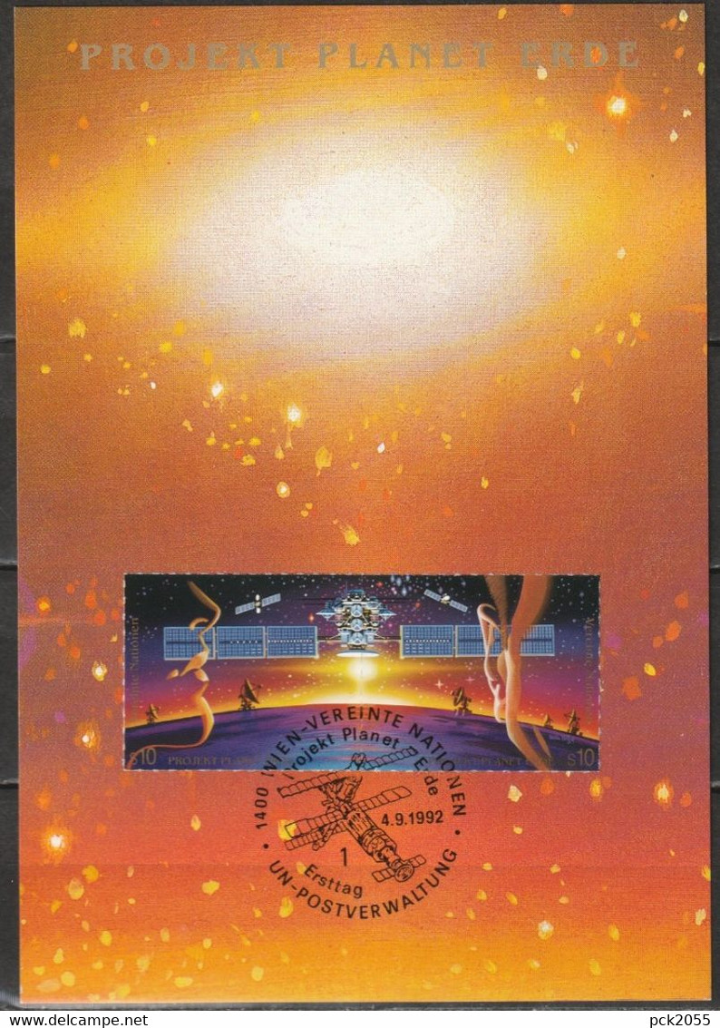 UNO Wien 1992 MK 9 MiNr.133 - 134  Internationales Weltraumjahr ( D 4697 ) Günstige Versandkosten - Maximum Cards