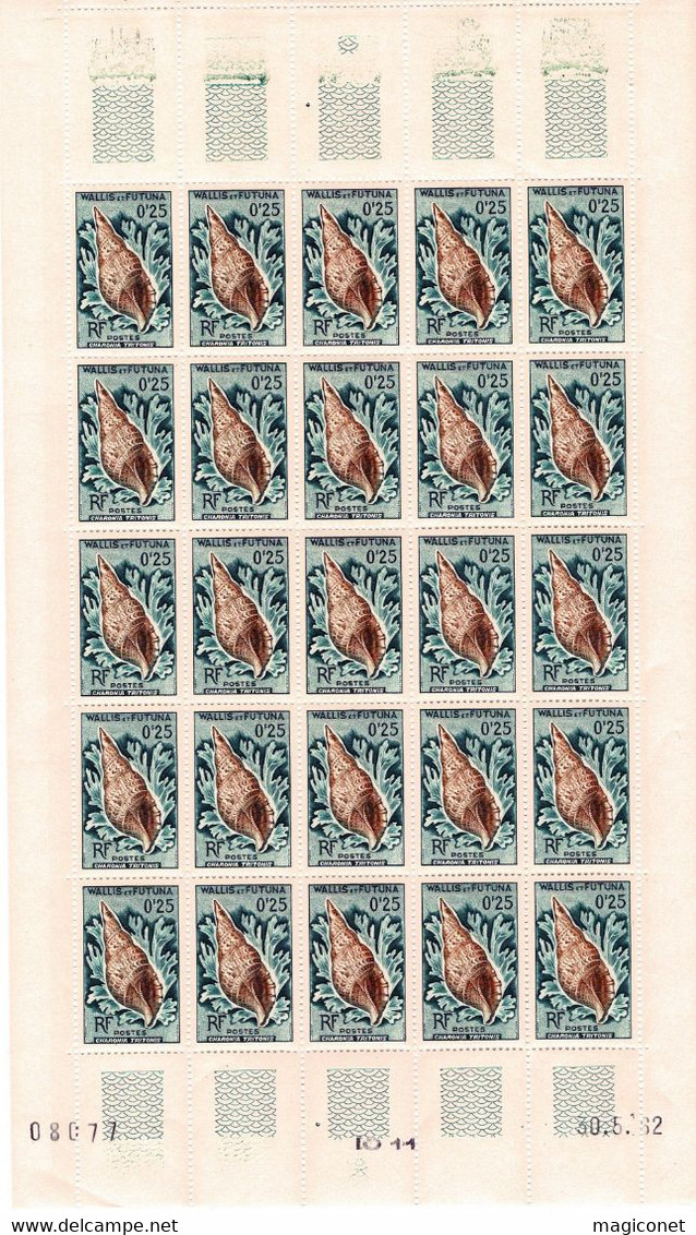 Wallis Et Futuna - Feuille De 25 Y&T N° 162** - Unused Stamps