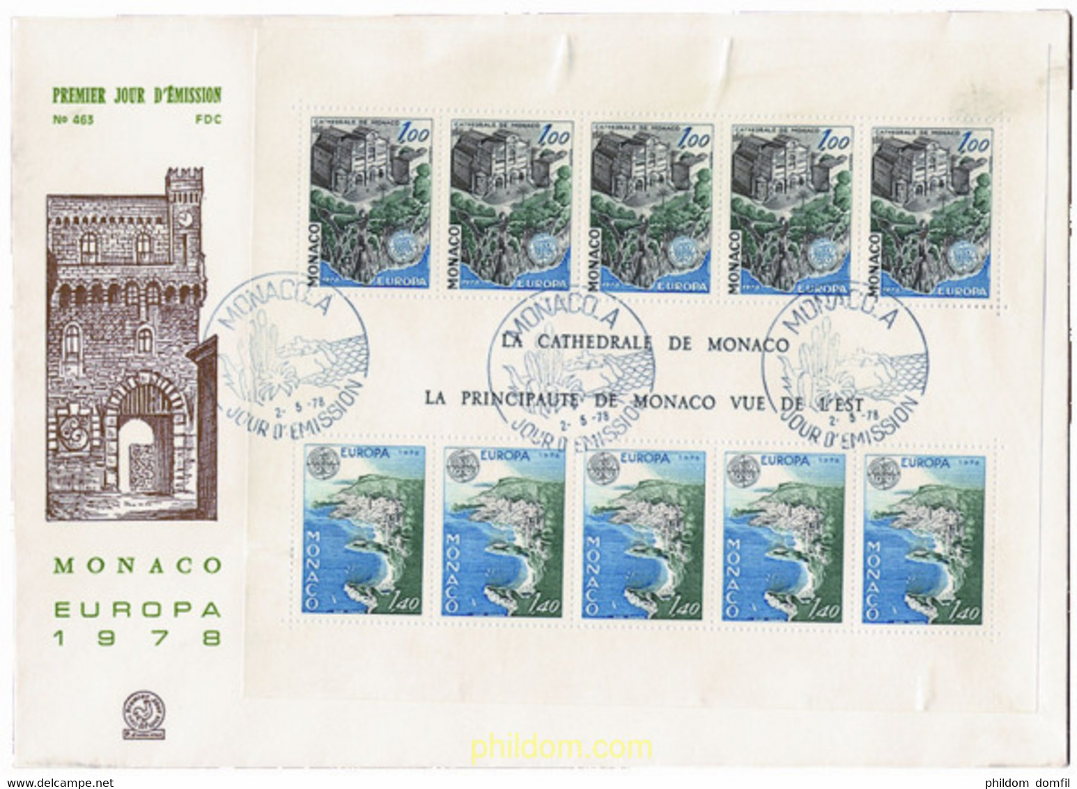 23822 MNH MONACO 1978 EUROPA CEPT. ARQUITECTURA - Autres & Non Classés