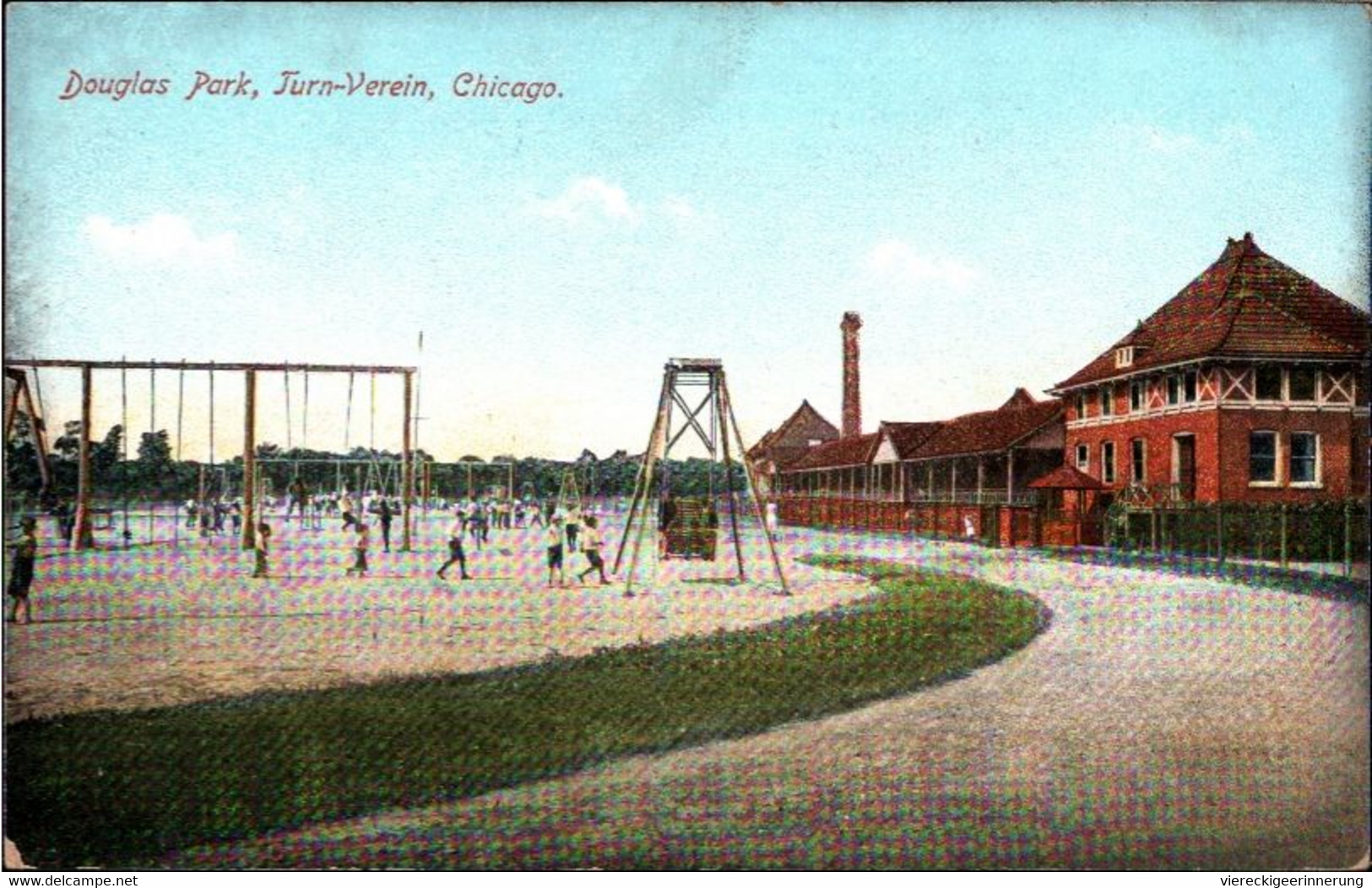 ! Old Postcard Chicago, Douglas Park, Turn Verein, Sport - Chicago