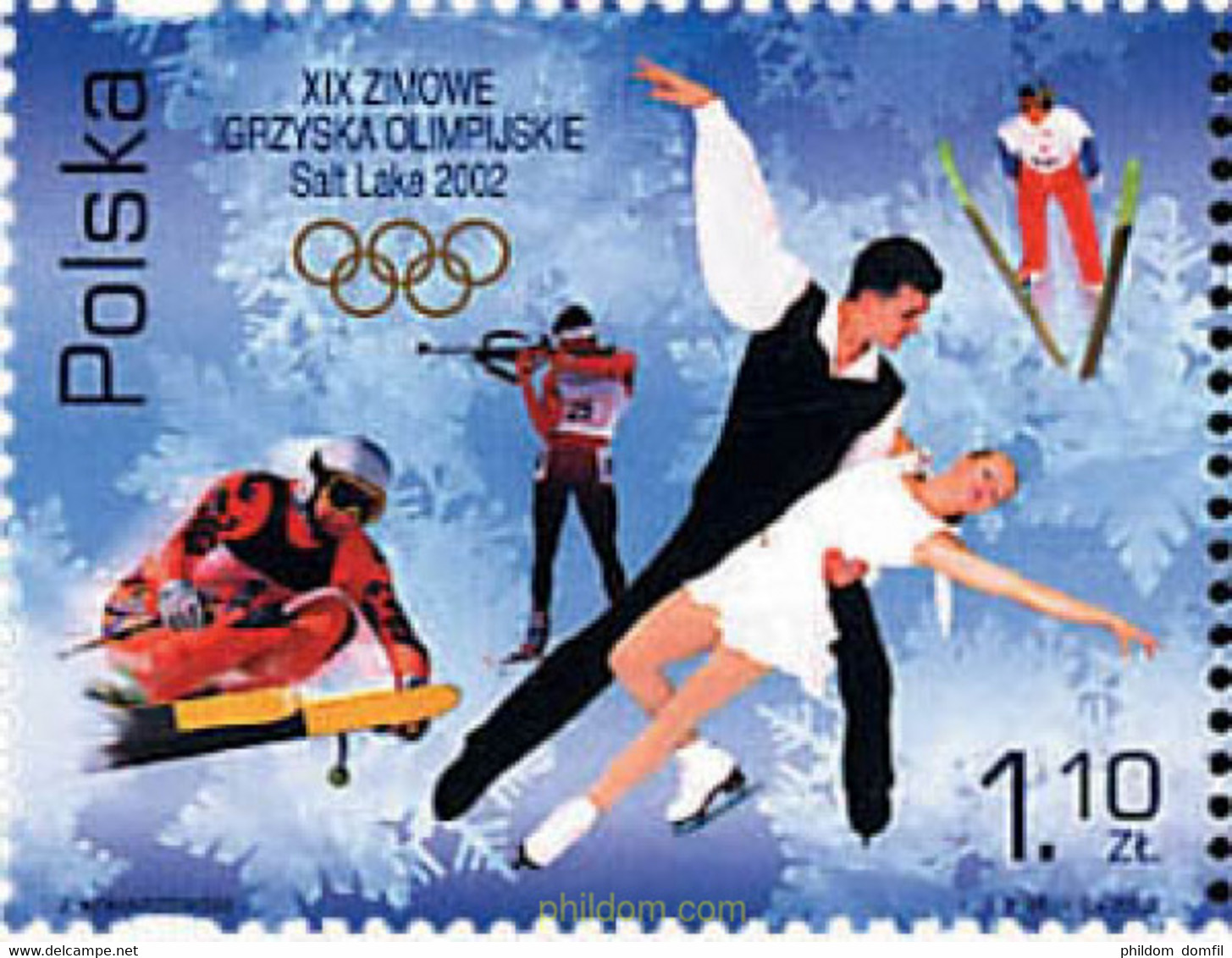 100147 MNH POLONIA 2002 19 JUEGOS OLIMPICOS INVIERNO. SALT LAKE CITY 2002 - Non Classés