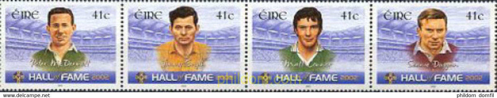 147108 MNH IRLANDA 2002 SALON DE LA FAMA 2002 - Lots & Serien