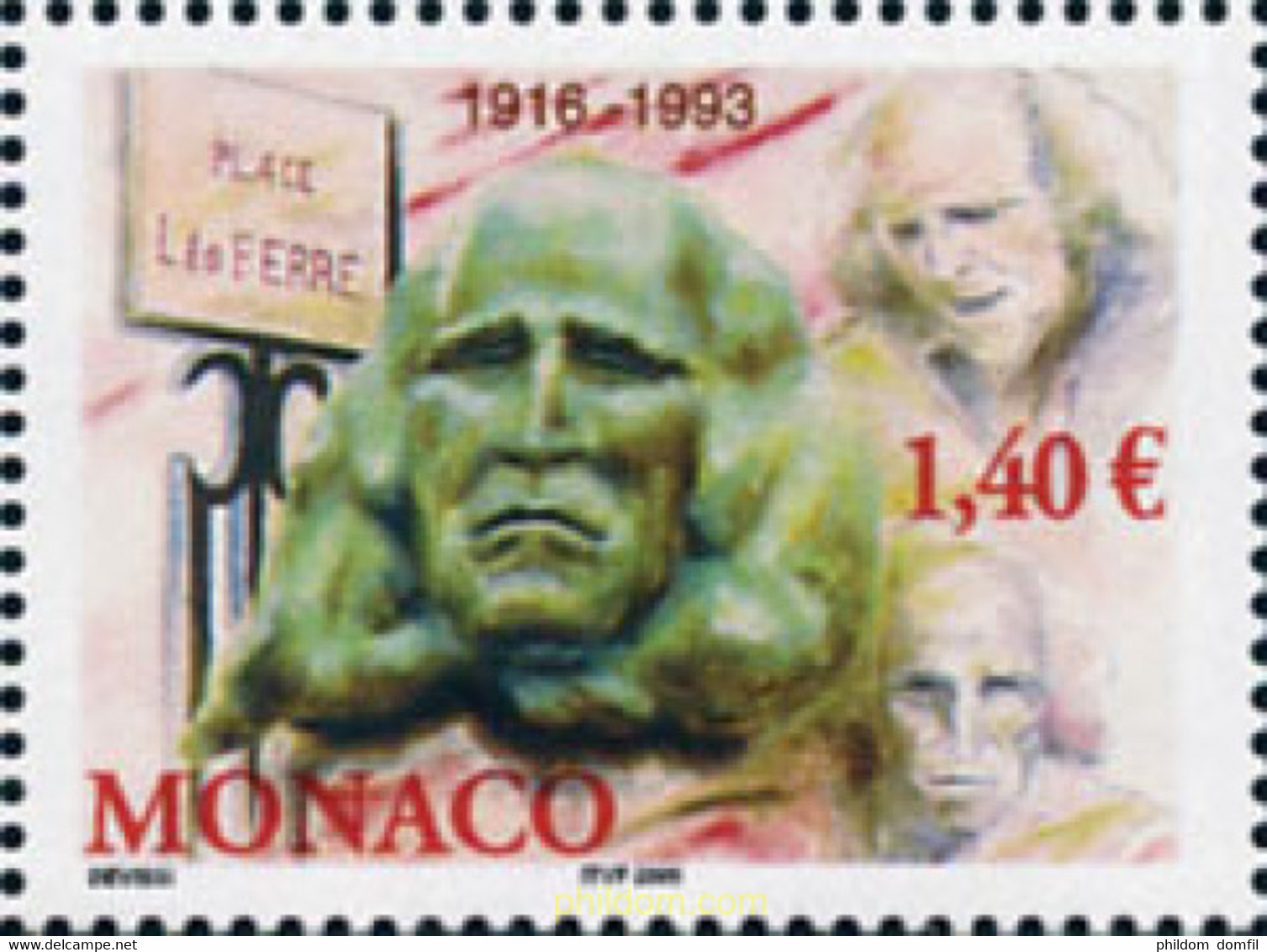 161269 MNH MONACO 2004 11 ANIVERSARIO DE LA MUERTE DE LEO FERRE - Sonstige & Ohne Zuordnung