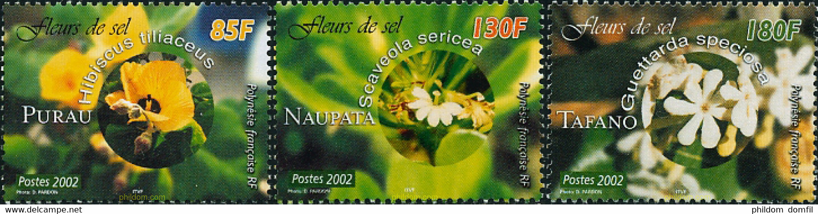 113550 MNH POLINESIA FRANCESA 2002 FLORES - Gebruikt