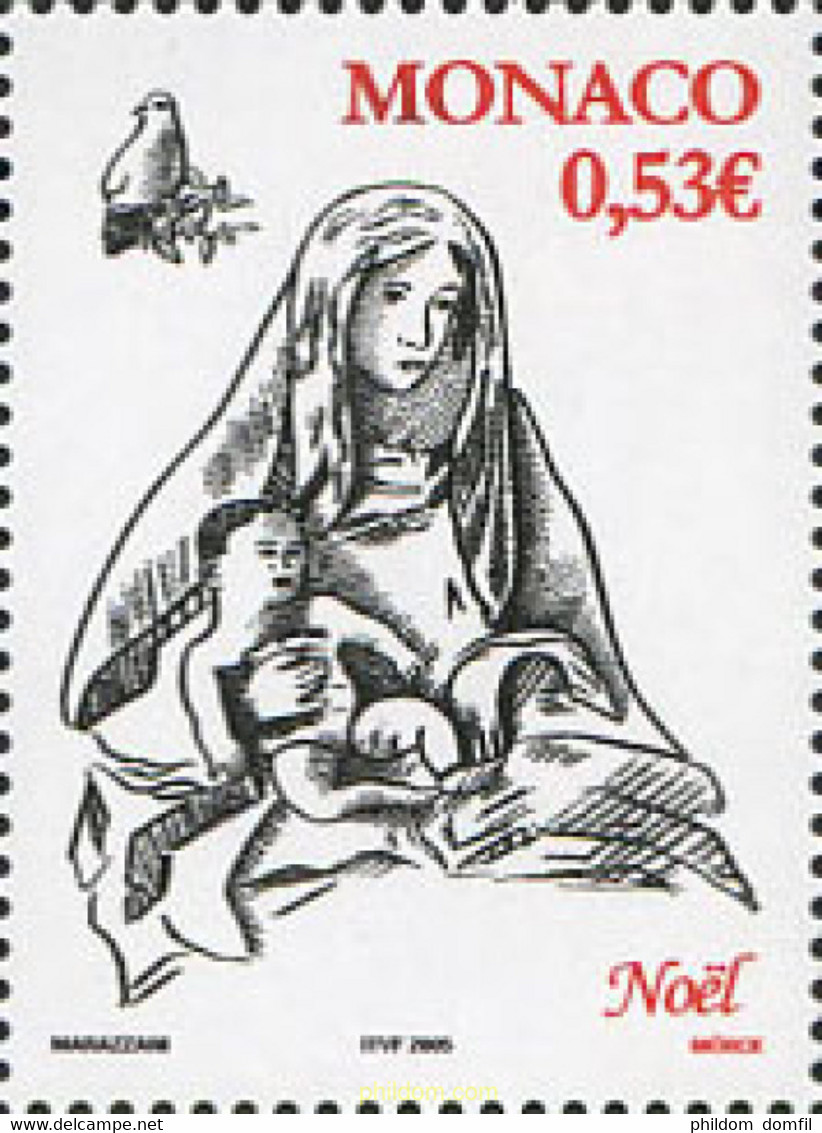 186083 MNH MONACO 2005 NAVIDAD - Sonstige & Ohne Zuordnung