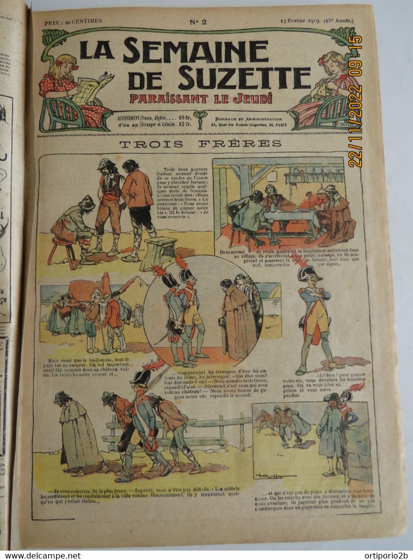 ALBUM  LA SEMAINE DE SUZETTE   1° Semestre  1919 - La Semaine De Suzette