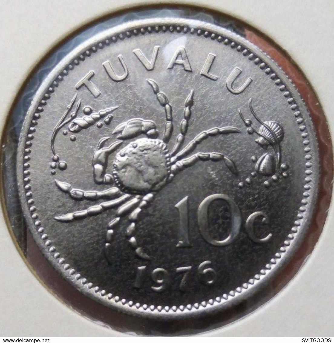 Tuvalu - TUVALU 5 DOLLARS 1976 SILVER PROOF Young bust right