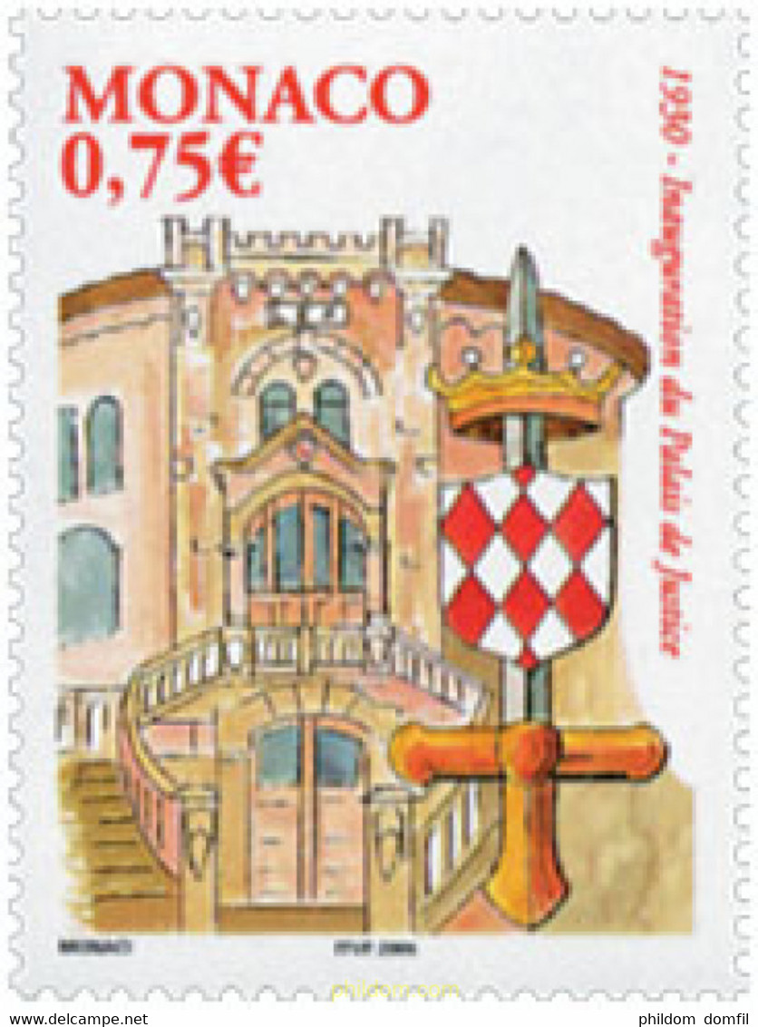 161177 MNH MONACO 2004 75 ANIVERSARIO DEL PALACIO DE JUSTICIA - Sonstige & Ohne Zuordnung