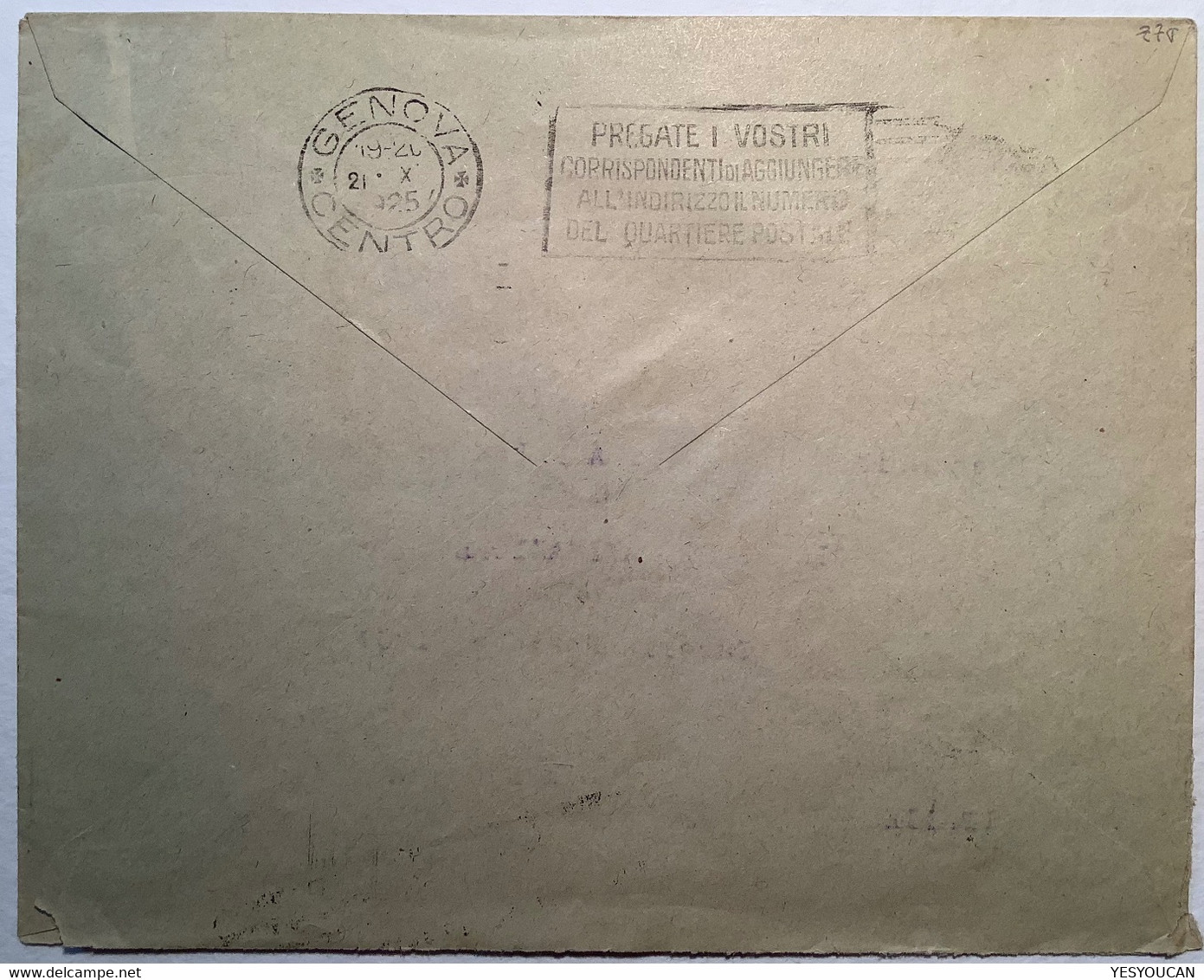 "MOGADISCIO SOMALIA ITALIANA 1925"  Sa.40 Cover (lettera Africa Orientale Lion Fiat Automobile Pirelli - Somalië