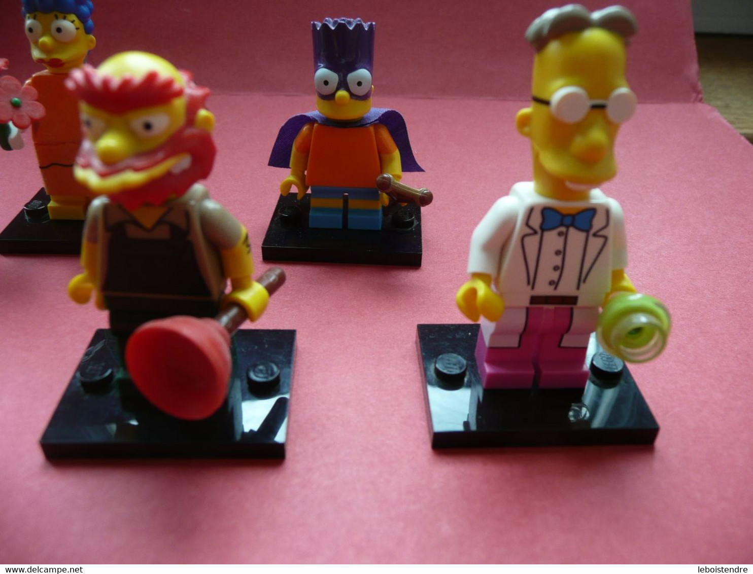 LOT 7 FIGURINE LEGO SIMPSONS BURNS EDNA WILLIE PROFESSEUR FINK HOMER EN COSTUME MARGE BART EN  BARTMAN DE 71005 71009 - Figurines