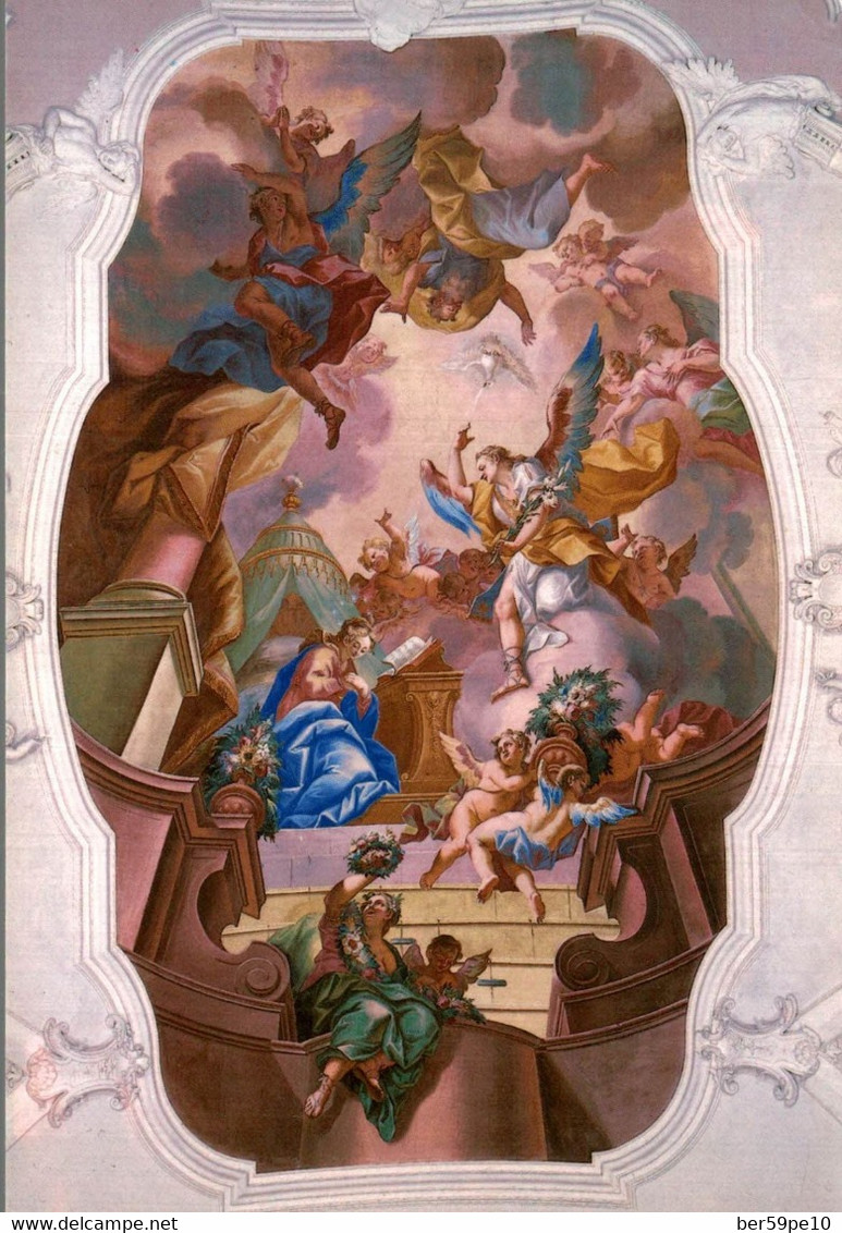 AUTRICHE STIFT STAMS BASILIKA J.G. WOLCKER MARIA VERKUNDIGUNG FRESKO IM HAUPTSCHIFF 1731/34 - Stams