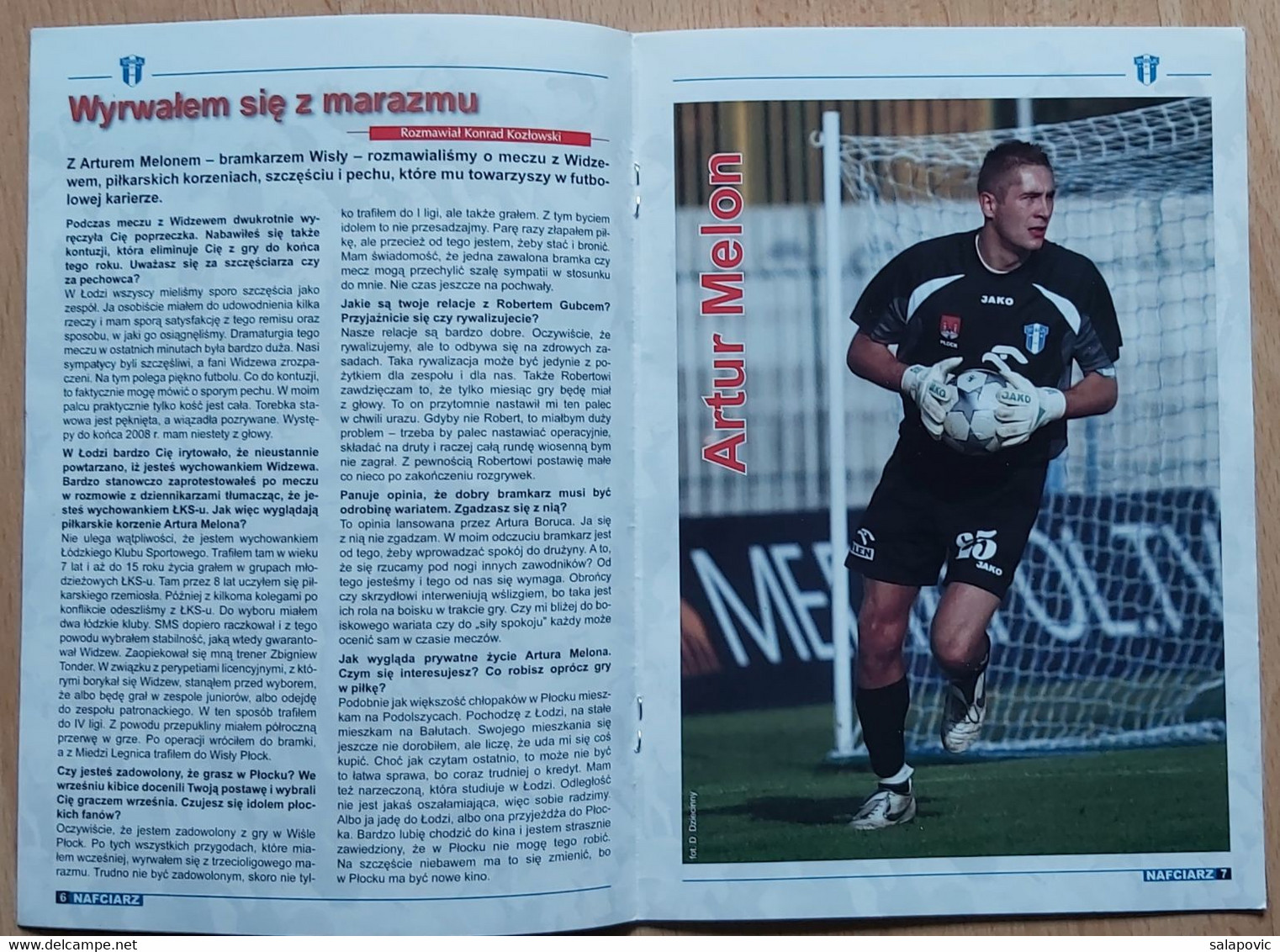 Nafciarz (oficjalna Gazeta Wisły Płock) Nr 22 - The Official Newspaper Of Wisła Płock Wiosna 2008 Football Match Program - Libri