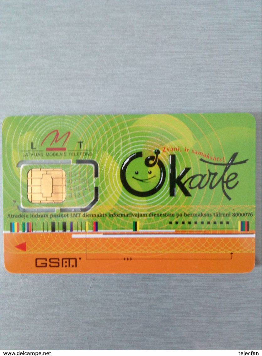 LETTONIE CARTE MERE GSM LMT  UT - Mobicartes (GSM/SIM)