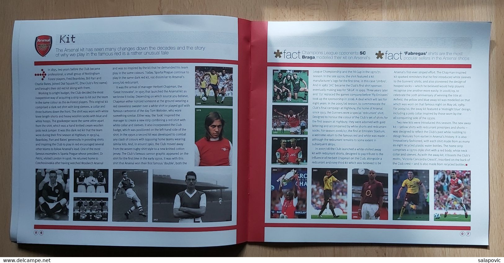Inside Arsenal FC England Brochure FC Football Match Program - Libri