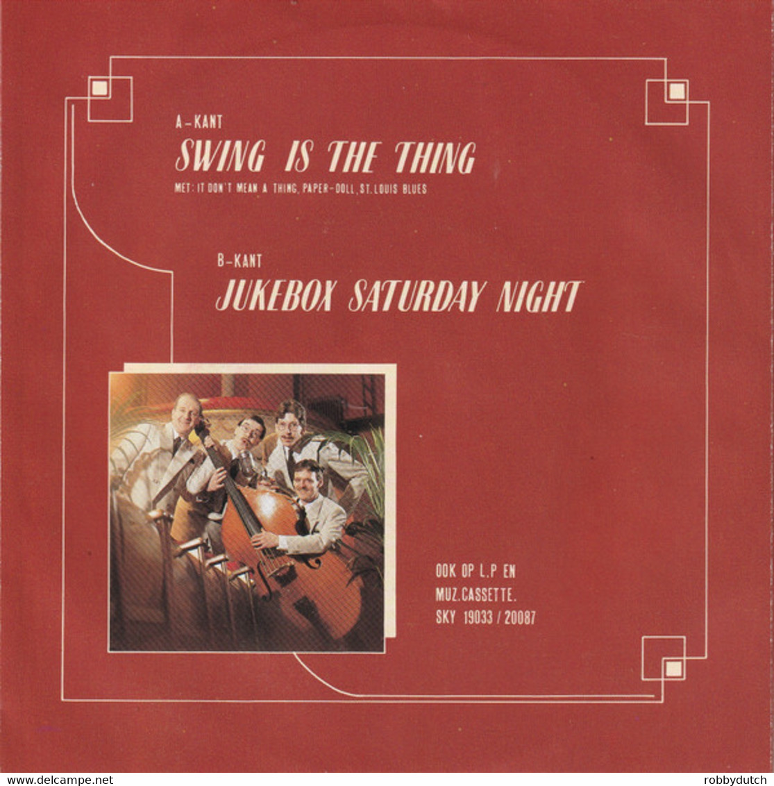 * 7" *  DEEP RIVER QUARTET - SWING IS THE THING (Holland 1983 EX!!) - Jazz