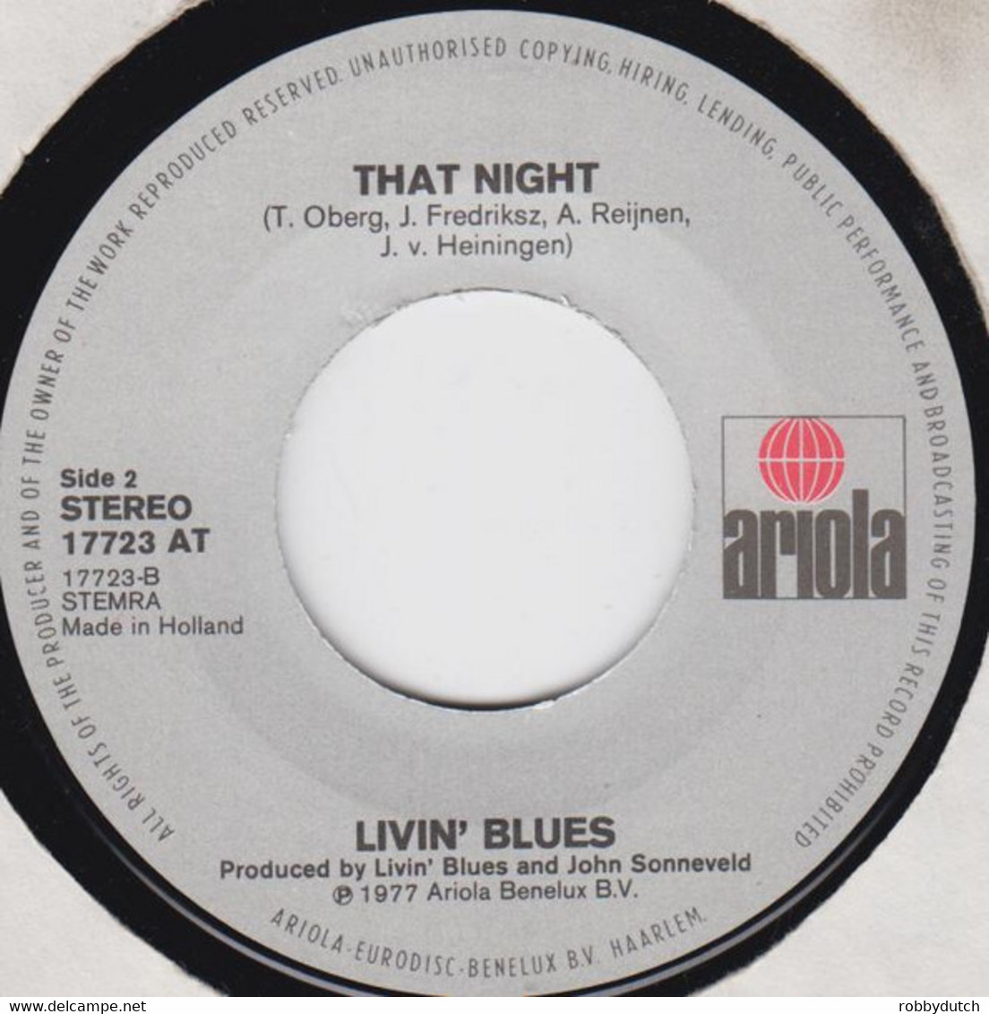 * 7" *  LIVIN'  BLUES - SHYLENA (Holland 1977 EX-) - Blues