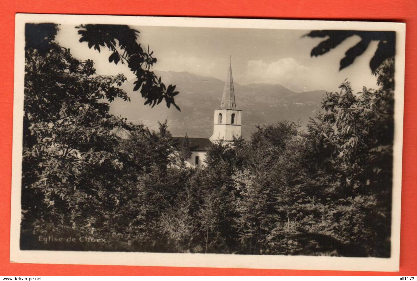 NAGR-10  Eglise De Choex Sur Monthey  Circulé 1931  Pot, Sans Numéro - Monthey