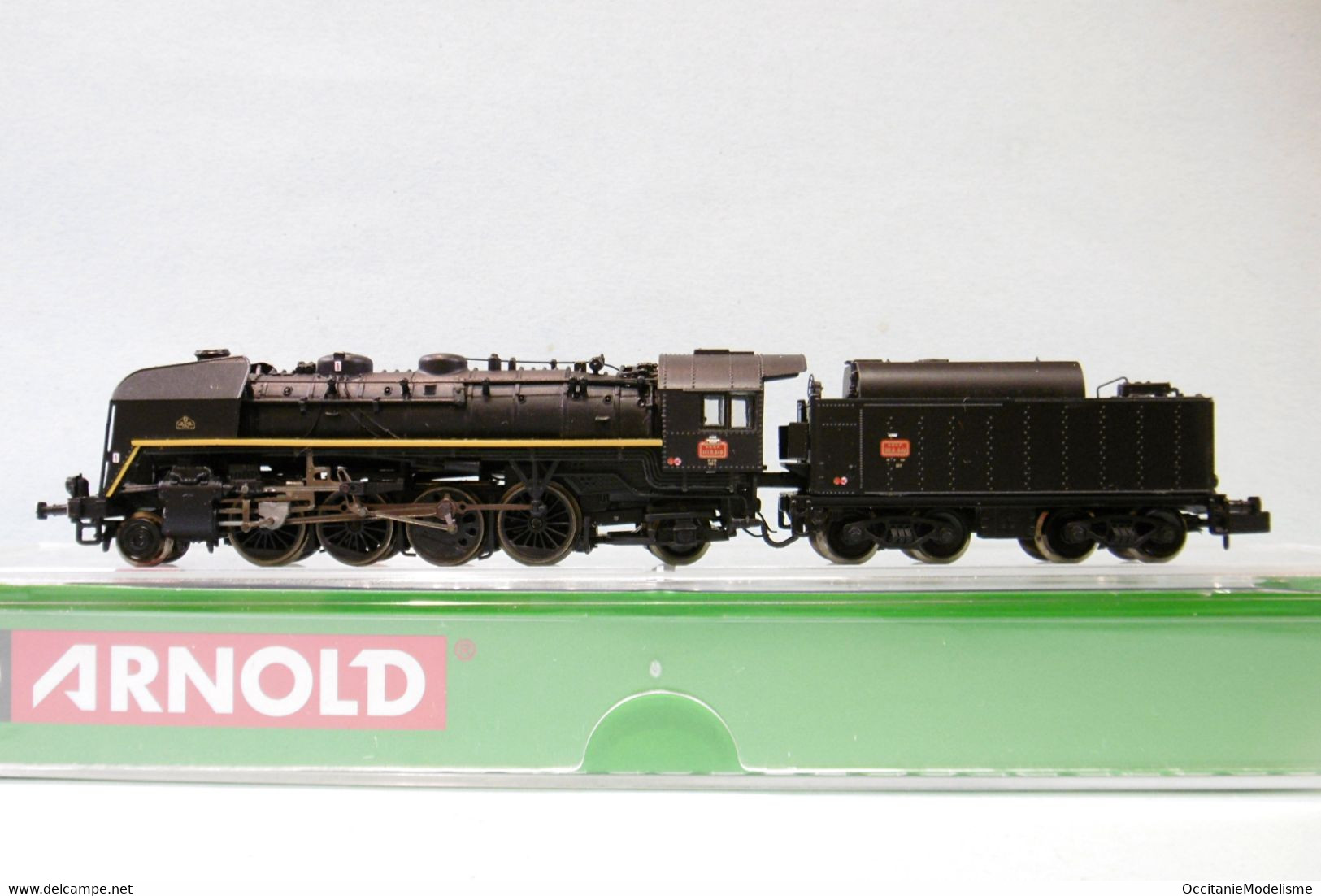 Arnold - Locomotive Vapeur 141 R 840 Fuel Noir SNCF Réf. HN2484 Neuf NBO N 1/160 - Locomotives