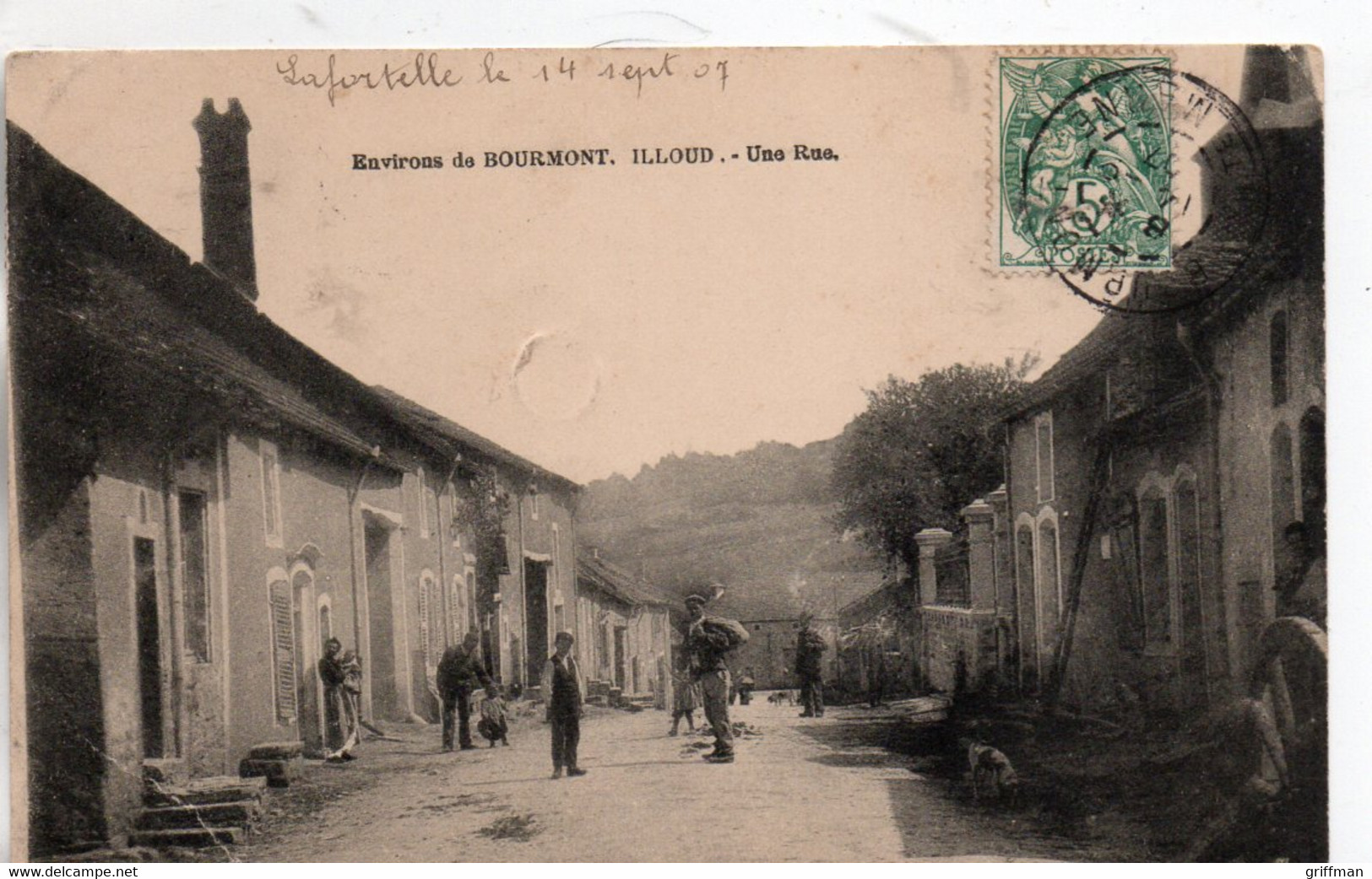 ENVIRONS DE BOURMONT ILLOUD UNE RUE 1907 - Bourmont