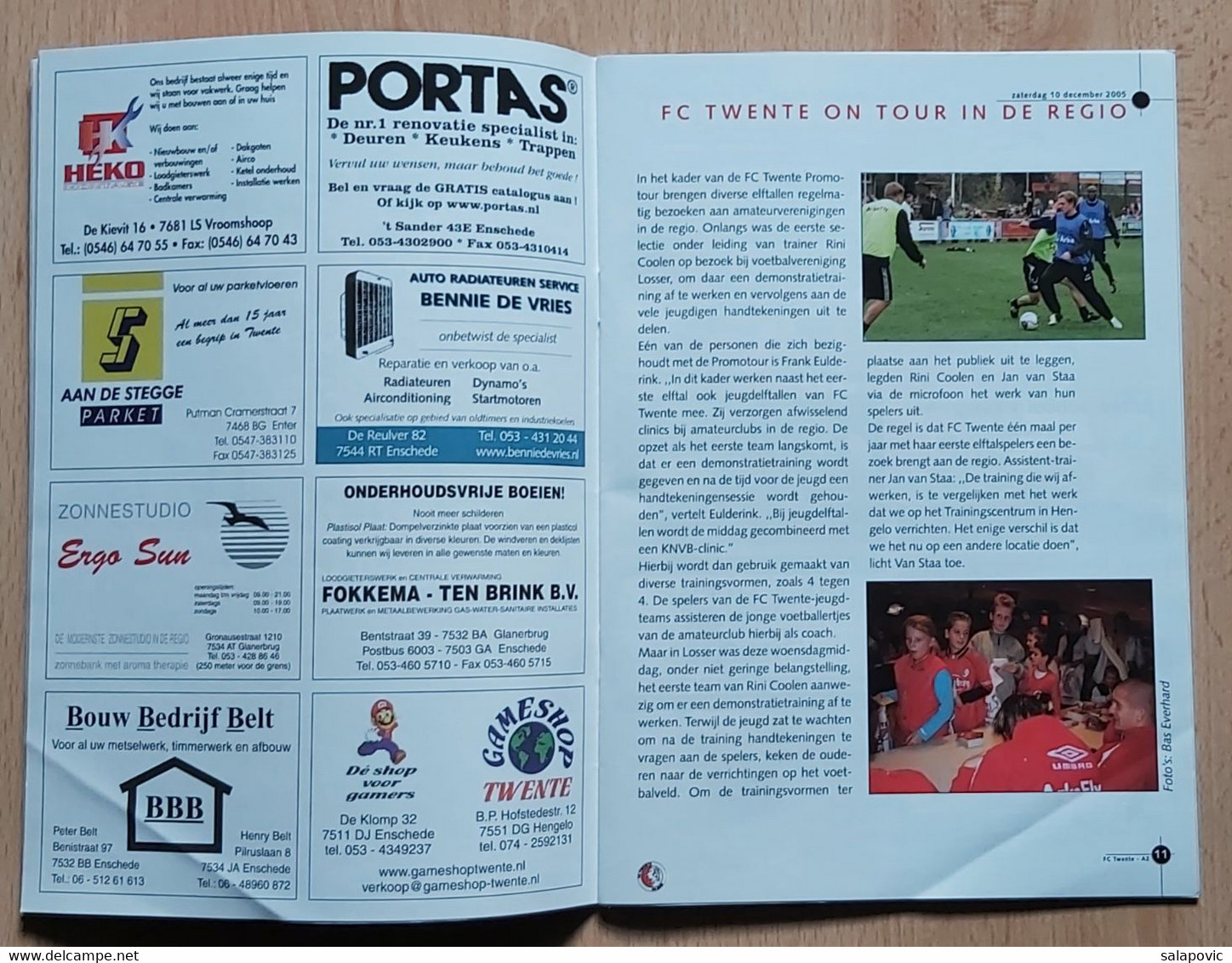 Twente Thuis Wedstrijd Magazine 2005 - 2006 Football Match Program FC Twente - AZ - Libri