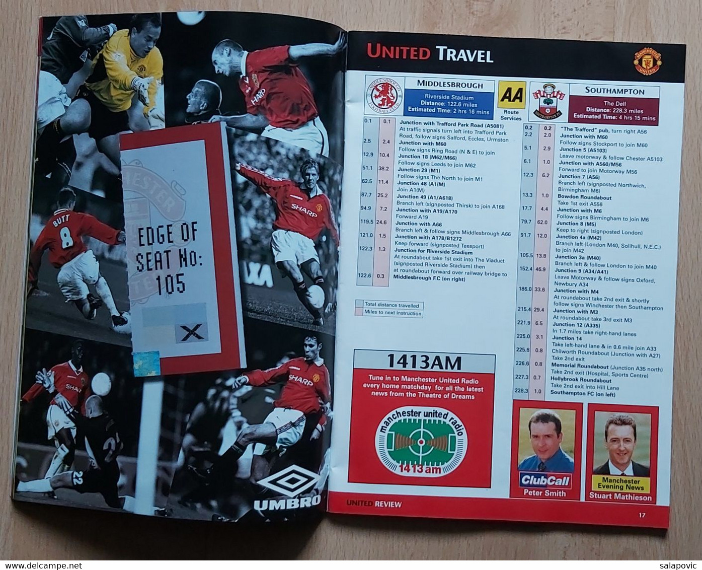 Manchester United Vs West Ham United 1. April 2000  Football Match Program - Bücher