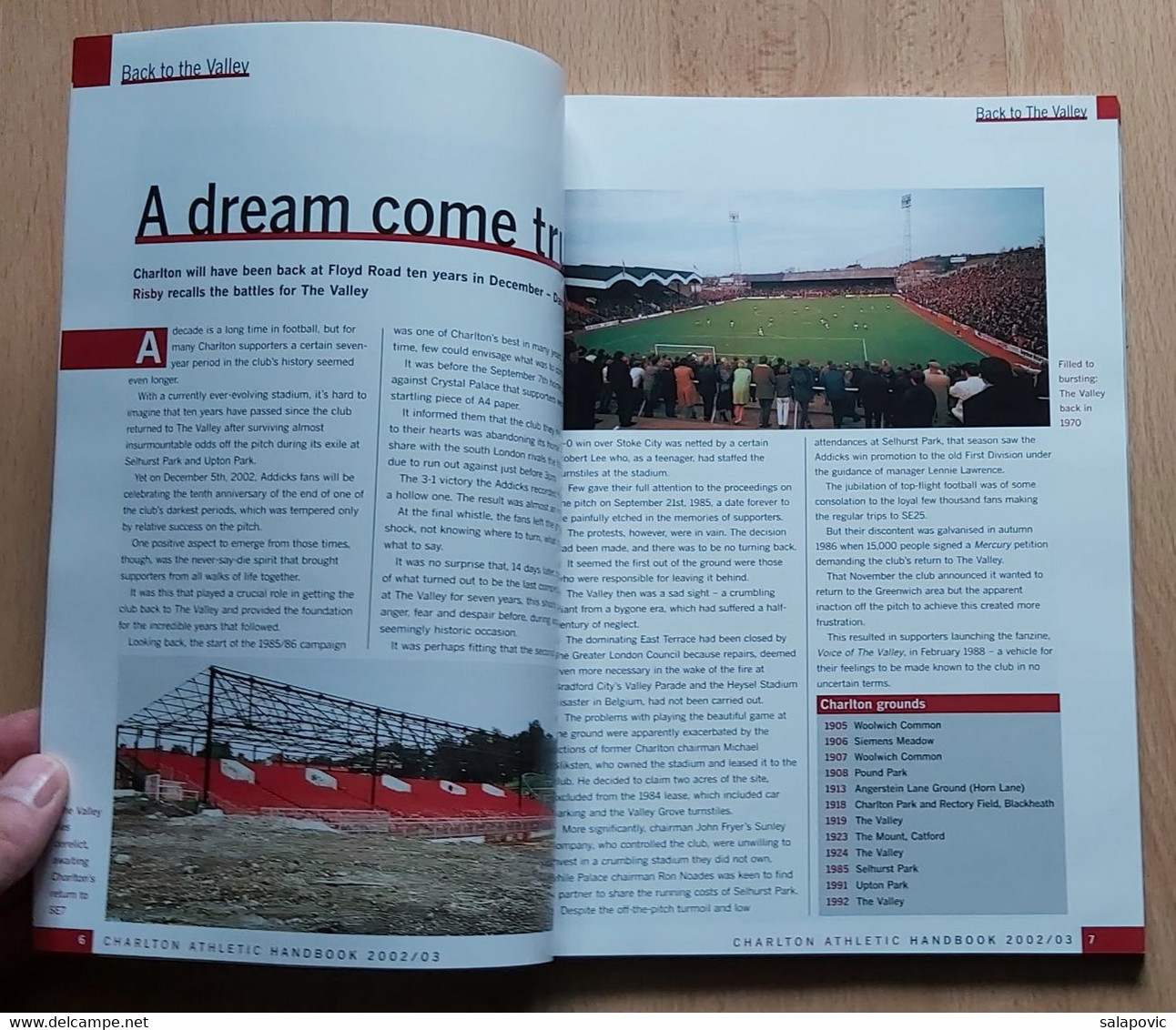 Charlton Athletic 2002/03 Edited By Marr Wright, Football - Bücher