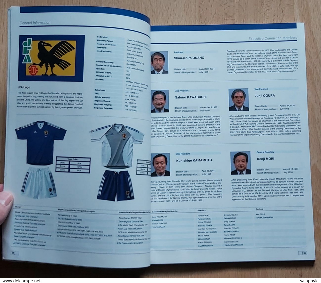 Japan National Team Media Guide 2002 FIFA World Cup Korea/ Japan, Japan Football Association - Libros