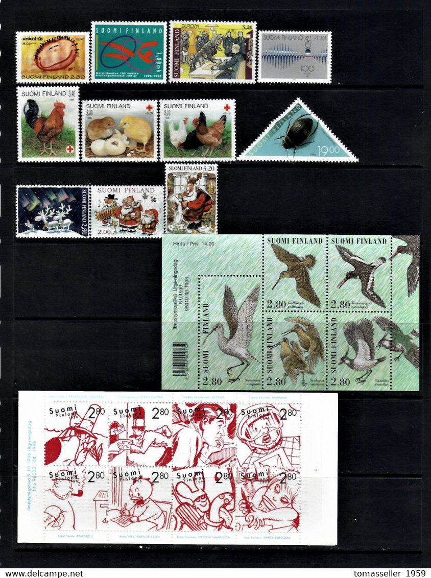 Finland-14!!! -(1994-2007) Years Sets.Almost 230 Issues ( St.+ S/s+ Bookl.)-MNH - Annate Complete