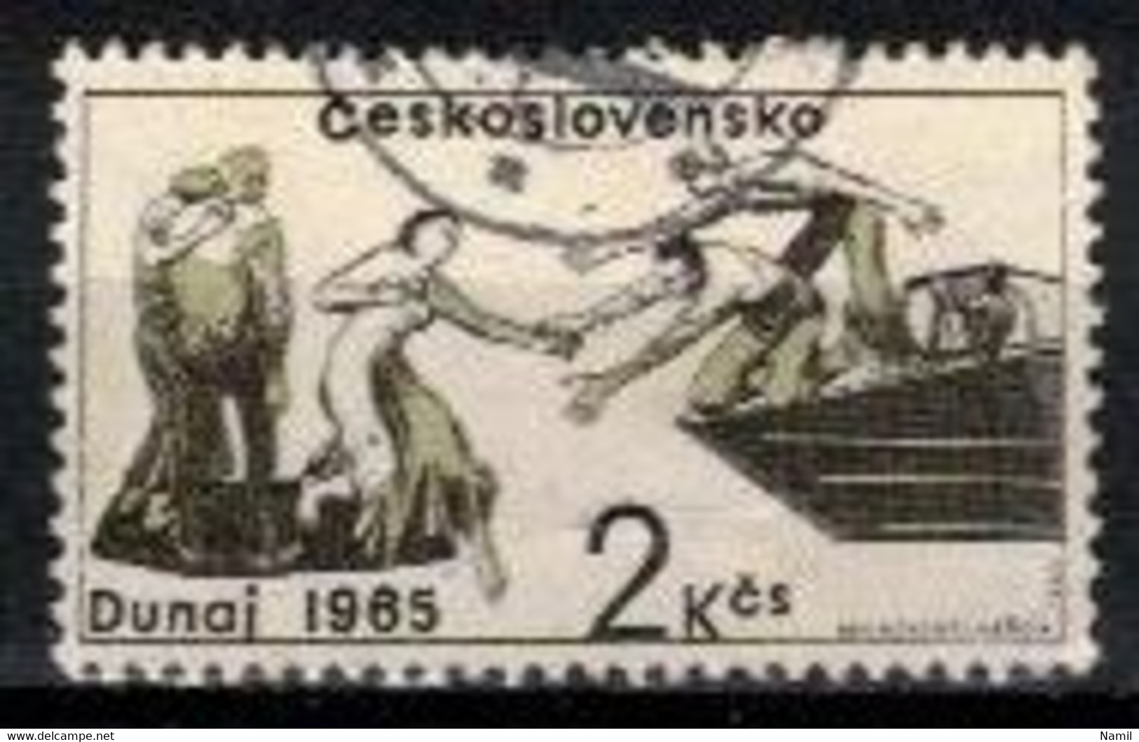 Tchécoslovaquie 1965 Mi 1567, (Yv 1432), Varieté, Position 17/1, Obliteré - Abarten Und Kuriositäten