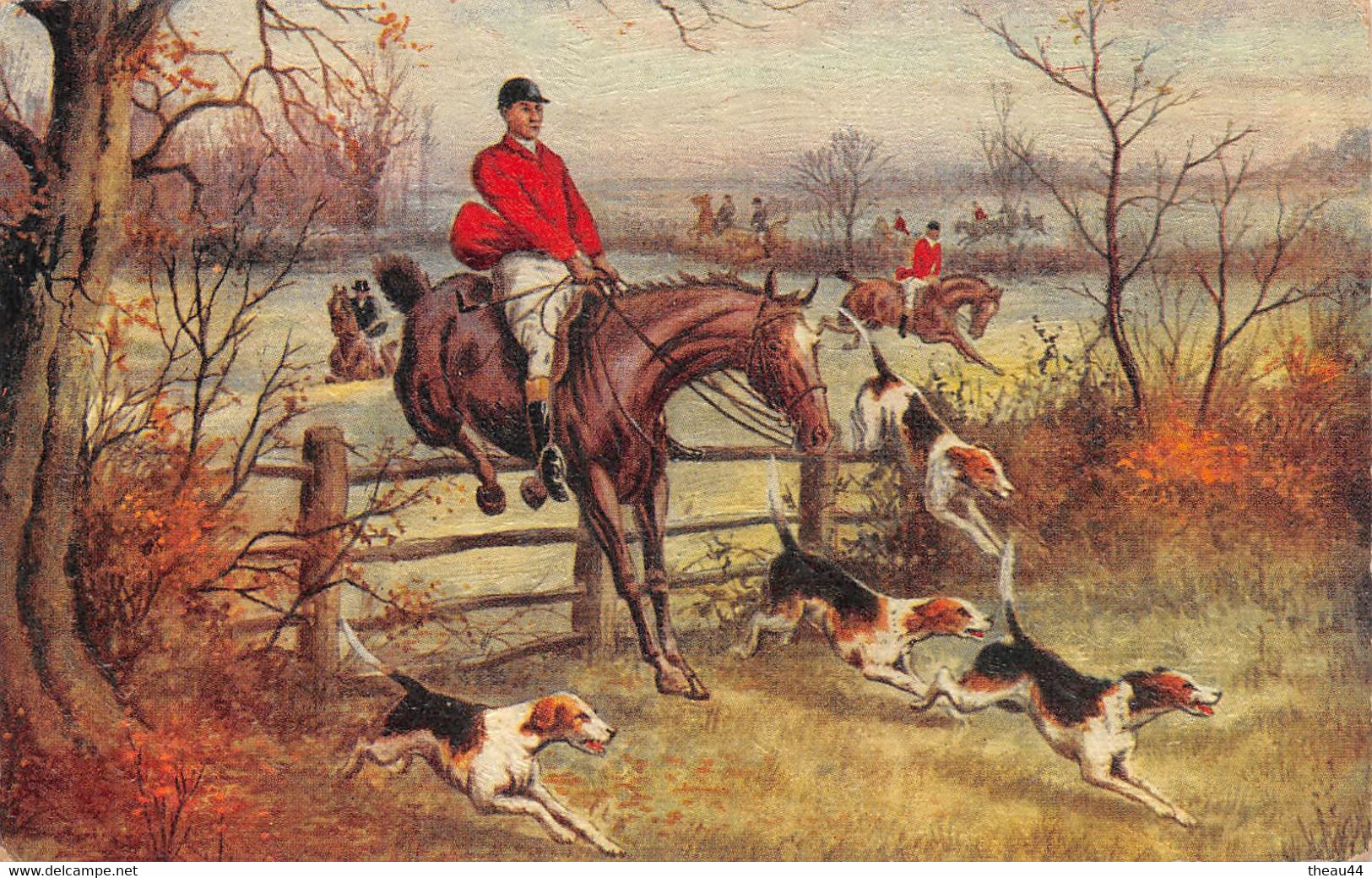 ¤¤  -  Chasse à Courre   -  Chiens De Chasse  -  Chevaux  -  Chasseurs  -  Vénerie    -   Illustrateur    -   ¤¤ - Jacht