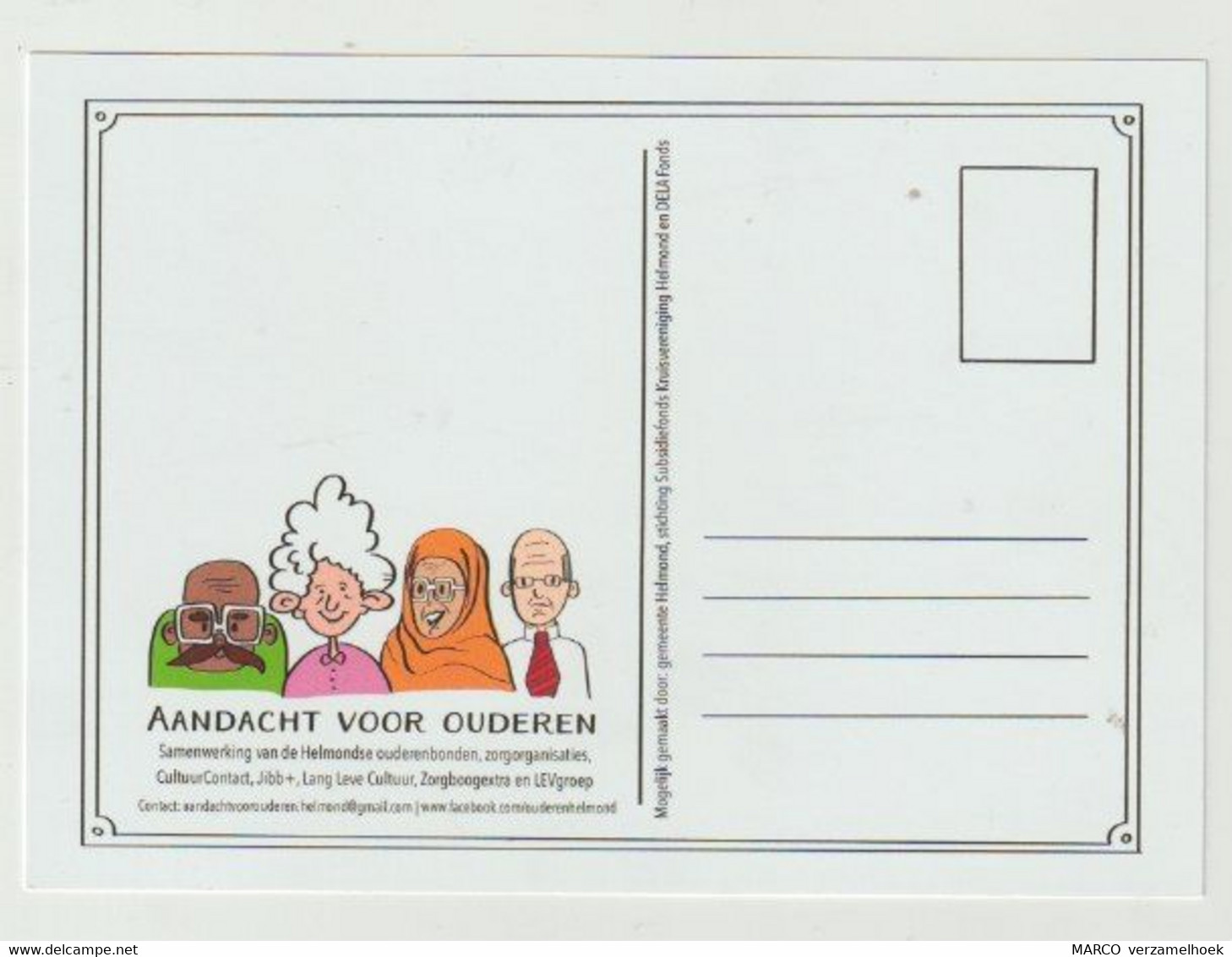 Postcard - Ansichtkaart: Aandacht Voor Ouderen Gemeente Helmond (NL) Brouwhuis-mierlo Hout-stiphout - Helmond