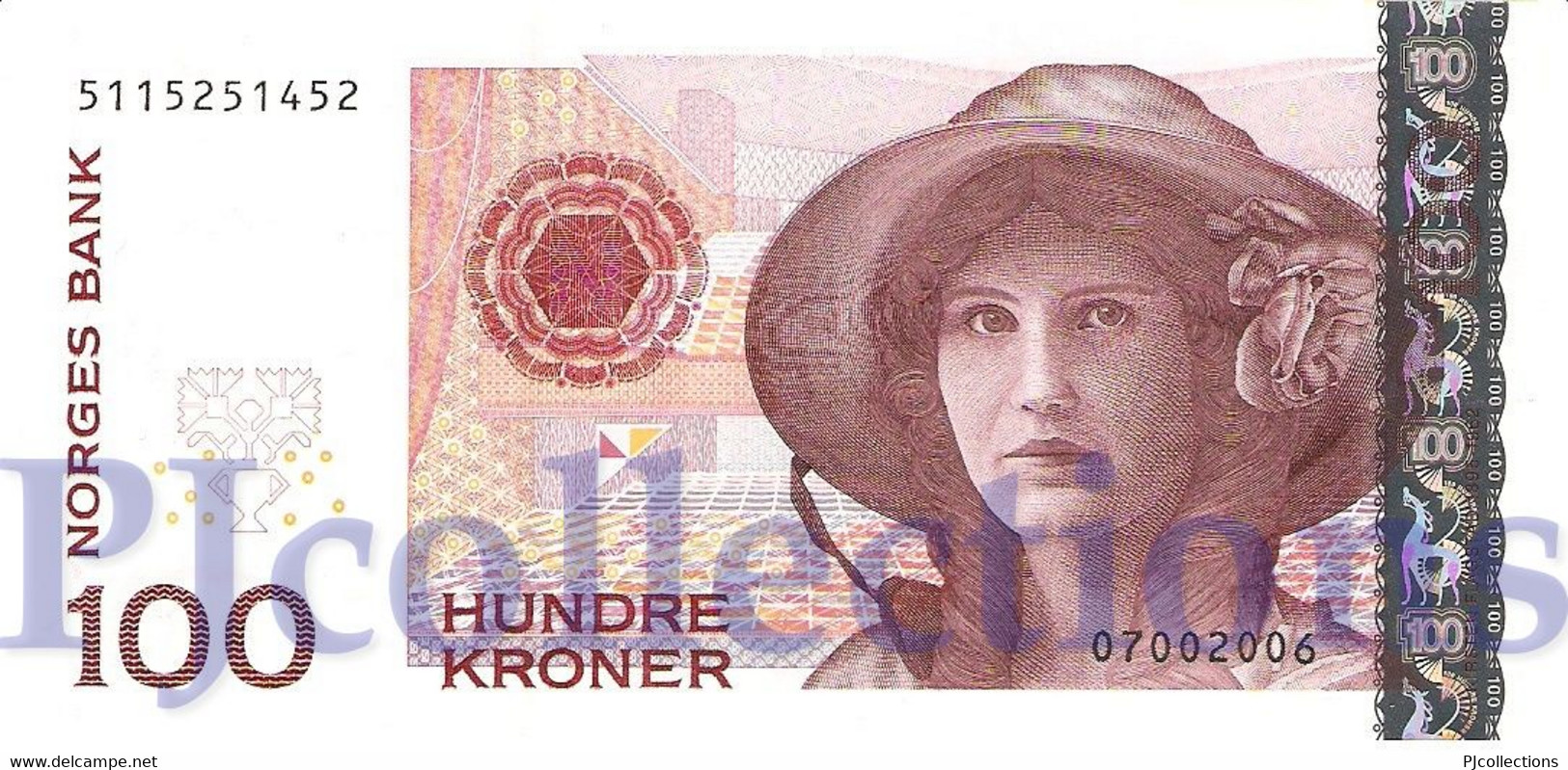 NORWAY 100 KRONER 2006 PICK 49c UNC - Norwegen