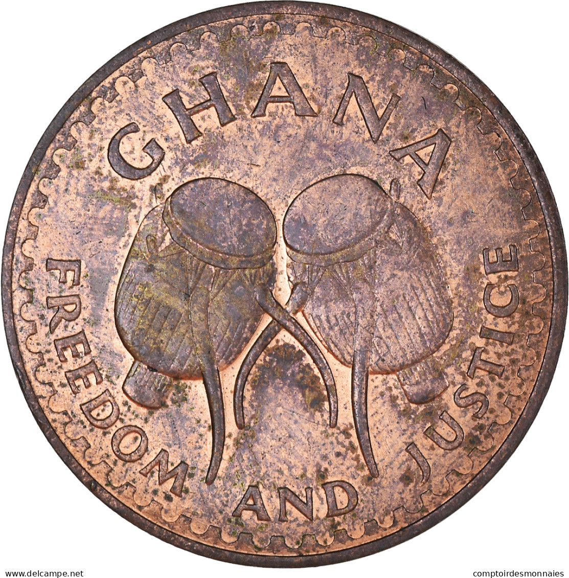 Monnaie, Ghana, Pesewa, 1967, TB+, Bronze, KM:13 - Ghana