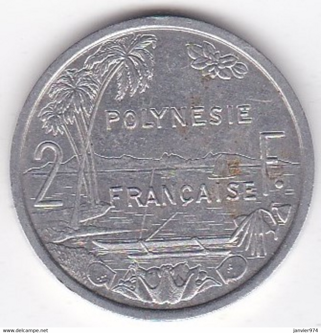 Polynésie Française . 2 Francs 1999, En Aluminium - Polynésie Française