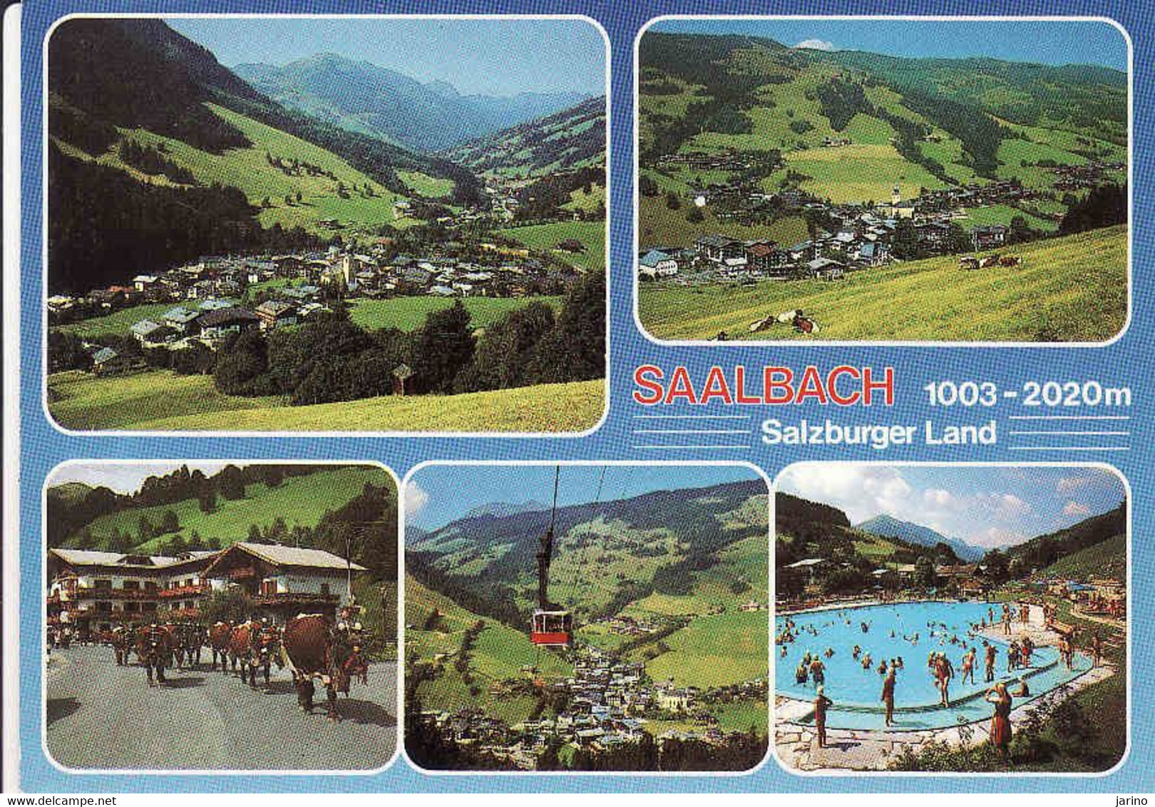 Austria, Salzburg >  Saalbach, Used 1989 - Saalbach