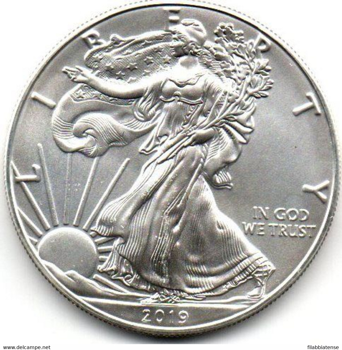 2019 - Stati Uniti 1 Dollar Argento  - Oncia Eagle      ---- - Gedenkmünzen