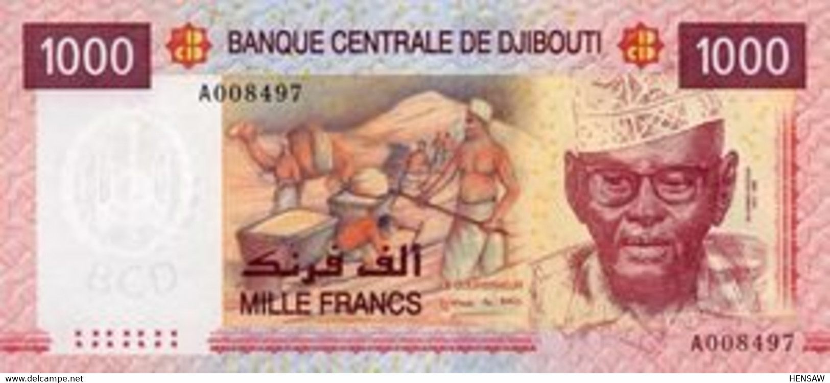 DJIBOUTI 1000 FRANCS P 42 2005 UNC SC NUEVO - Dschibuti