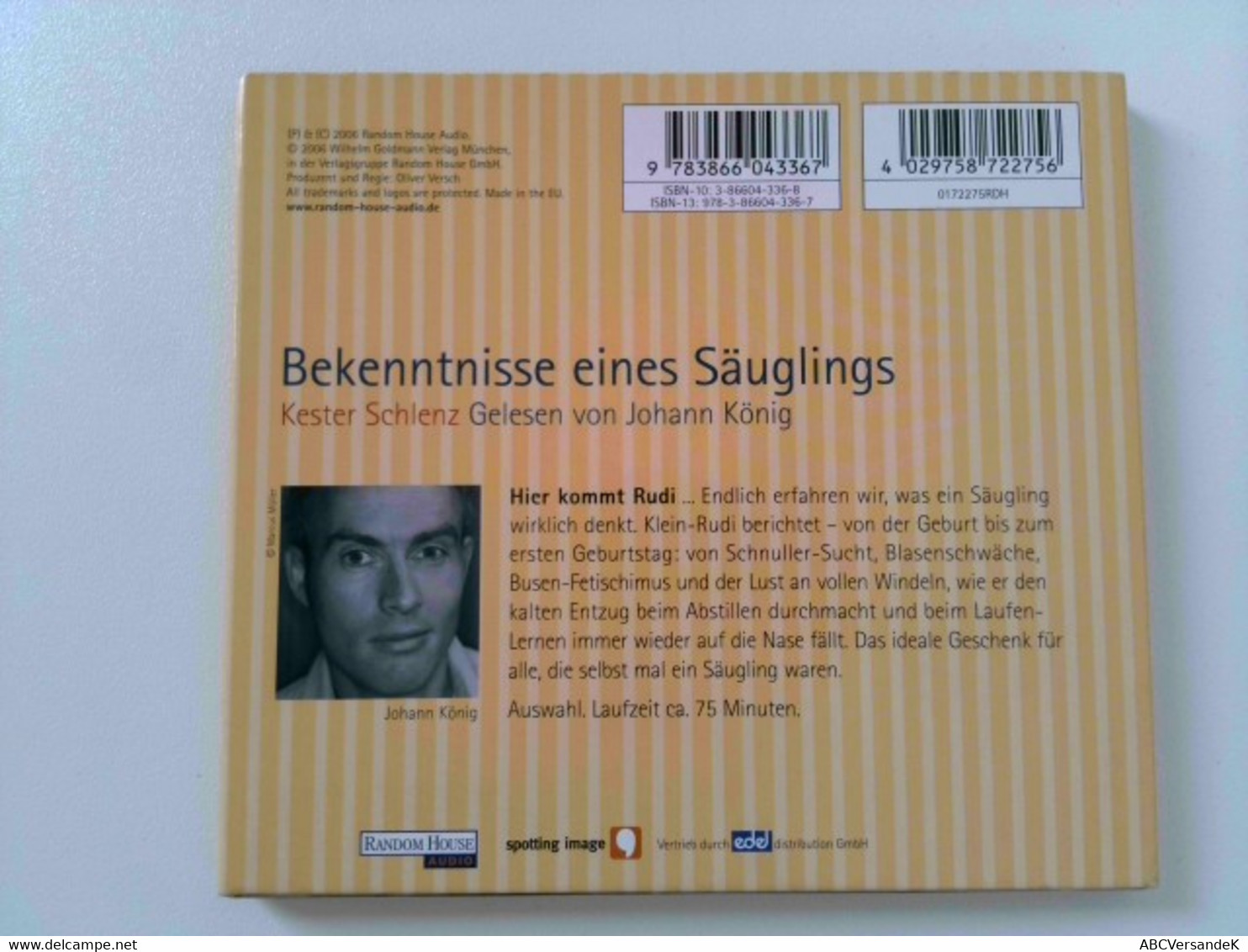 Bekenntnisse Eines Säuglings - CDs