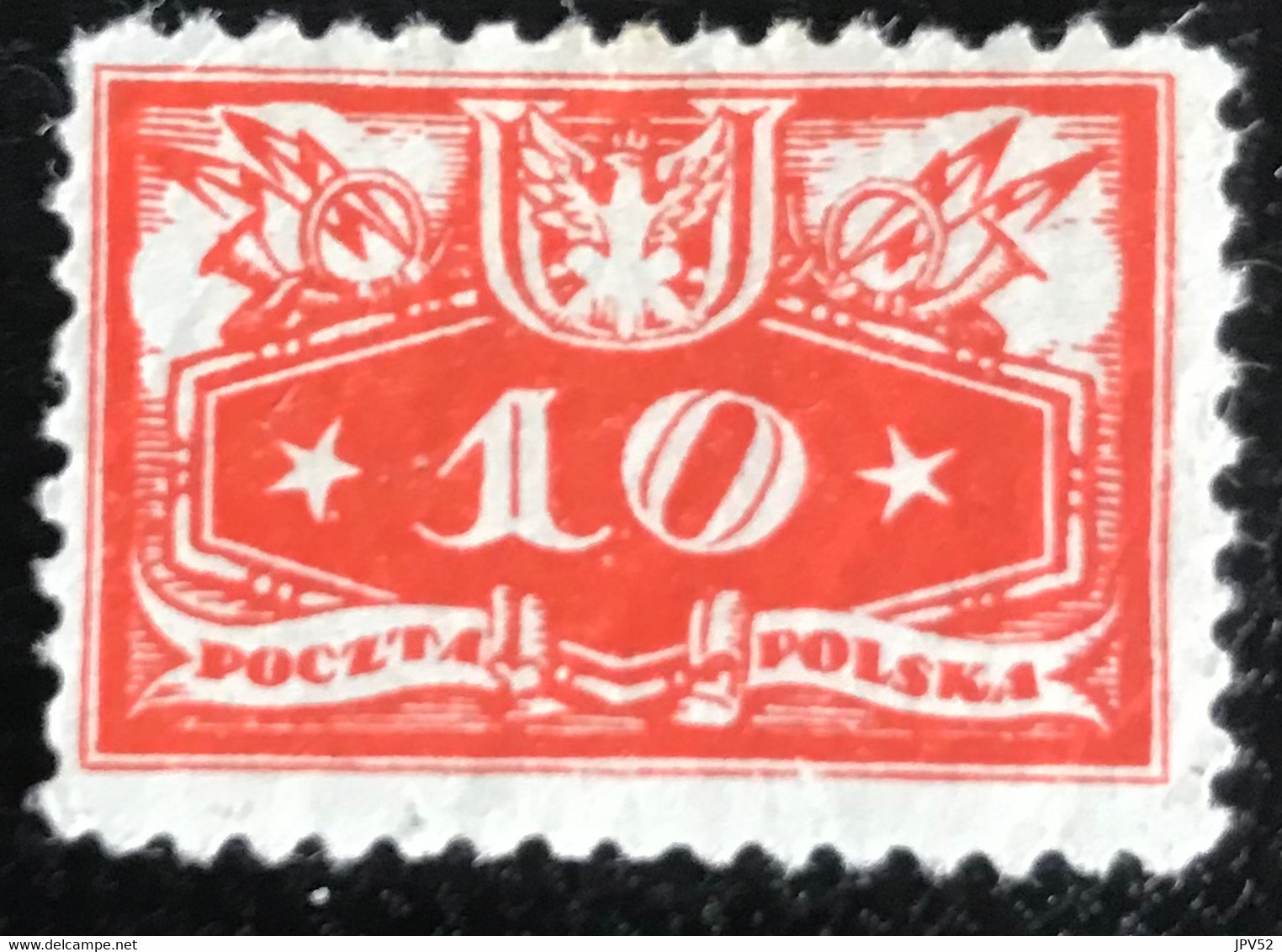 Polska - Polen -  12/32 - (°)used - 1920 - Michel 3 - Cijfer - Service