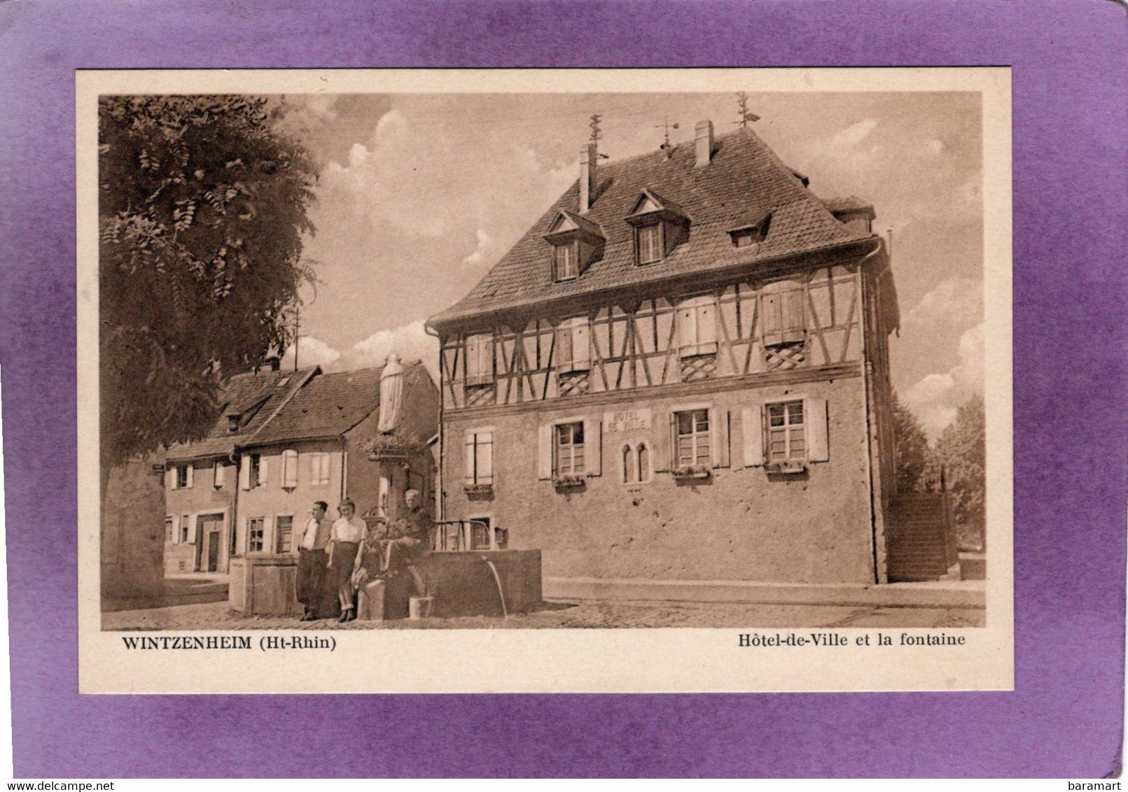 68 WINTZENHEIM  Hôtel De Ville Et La Fontaine - Wintzenheim