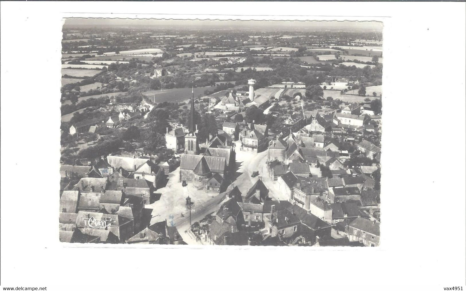 ARGENTRE  VUE GENERALE AERIENNE DU CENTRE              ****   RARE          A SAISIR *** - Argentre