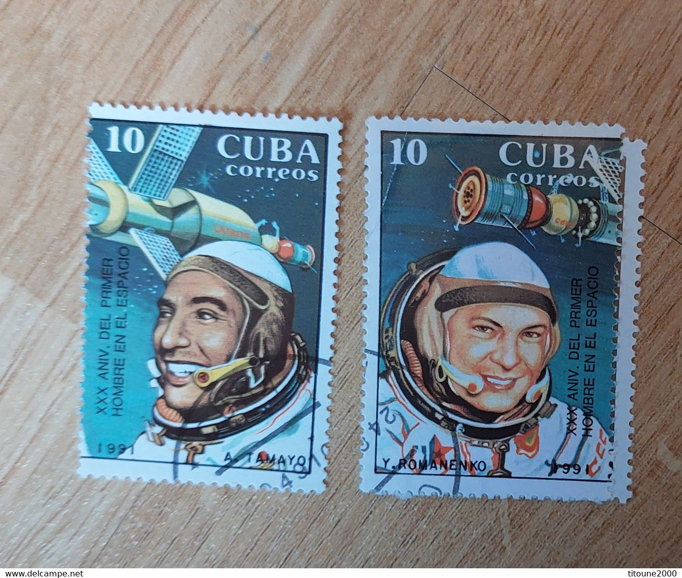 CUBA - Timbres 1991 1er Vol Habité Dans L'espace Oblitérés - Collezioni & Lotti