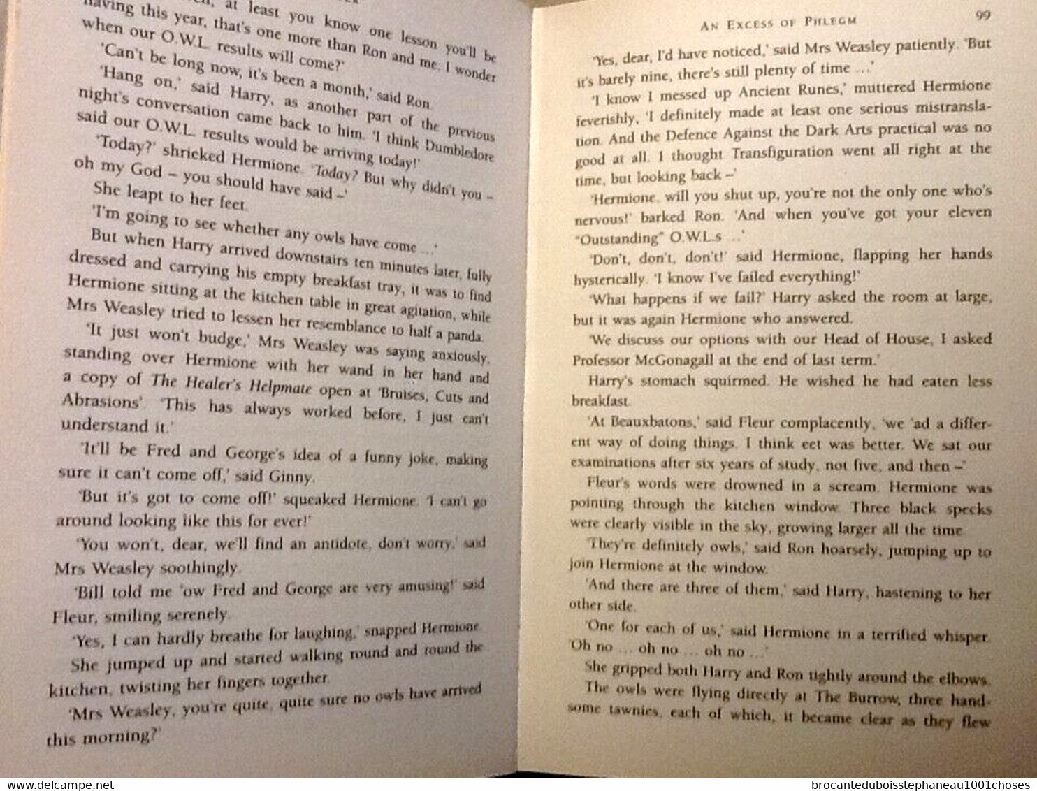 Rare Avec Erreur D' Impression Page 99 Eleven " Oustanding " O.W.L.s... Au Lieu De Ten " Oustanding " O.W.L.s... 1ère Ed - Other & Unclassified