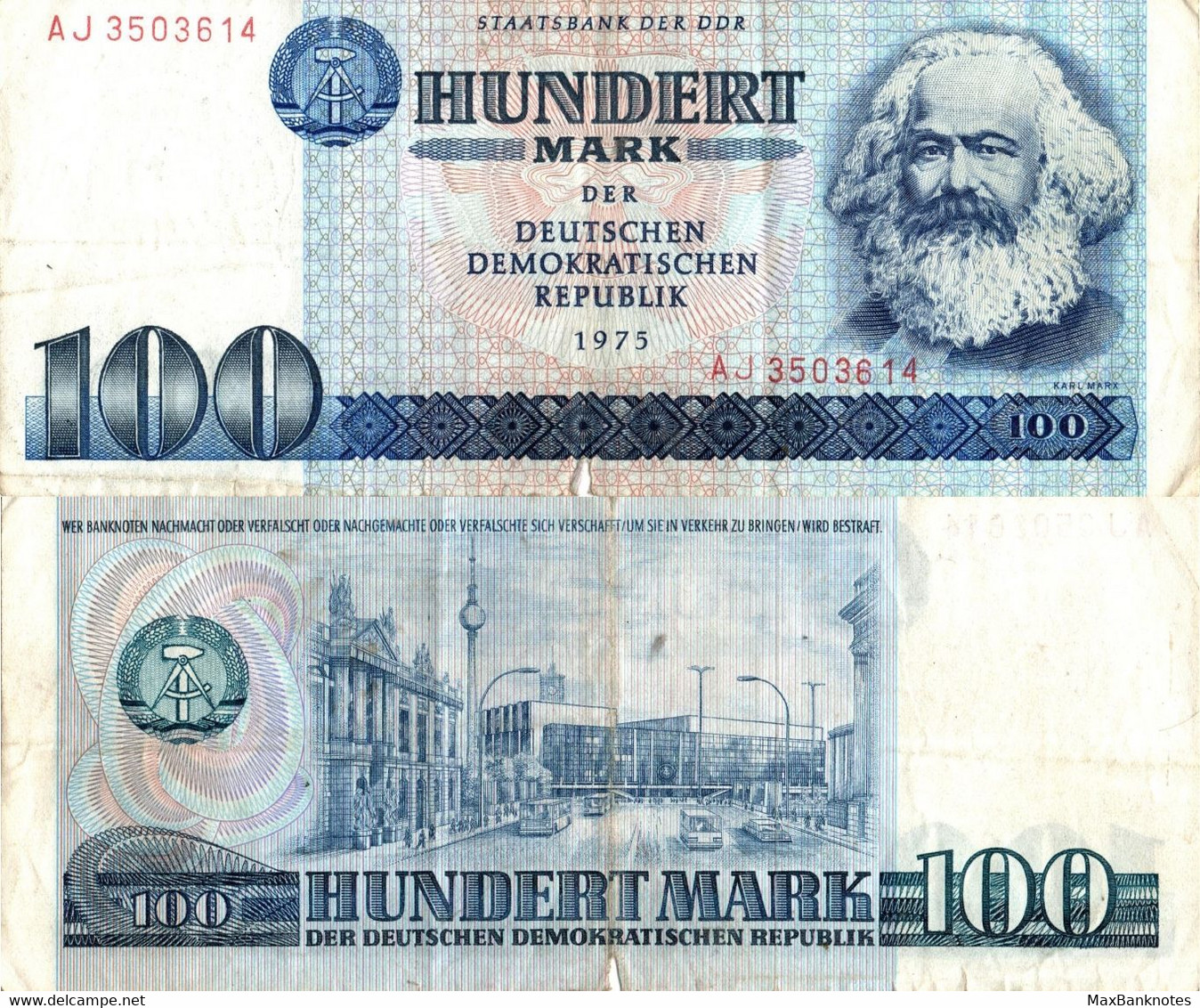 Germany (DRG) / 100 Mark / 1975 / P-31(a) / VF - 100 Mark