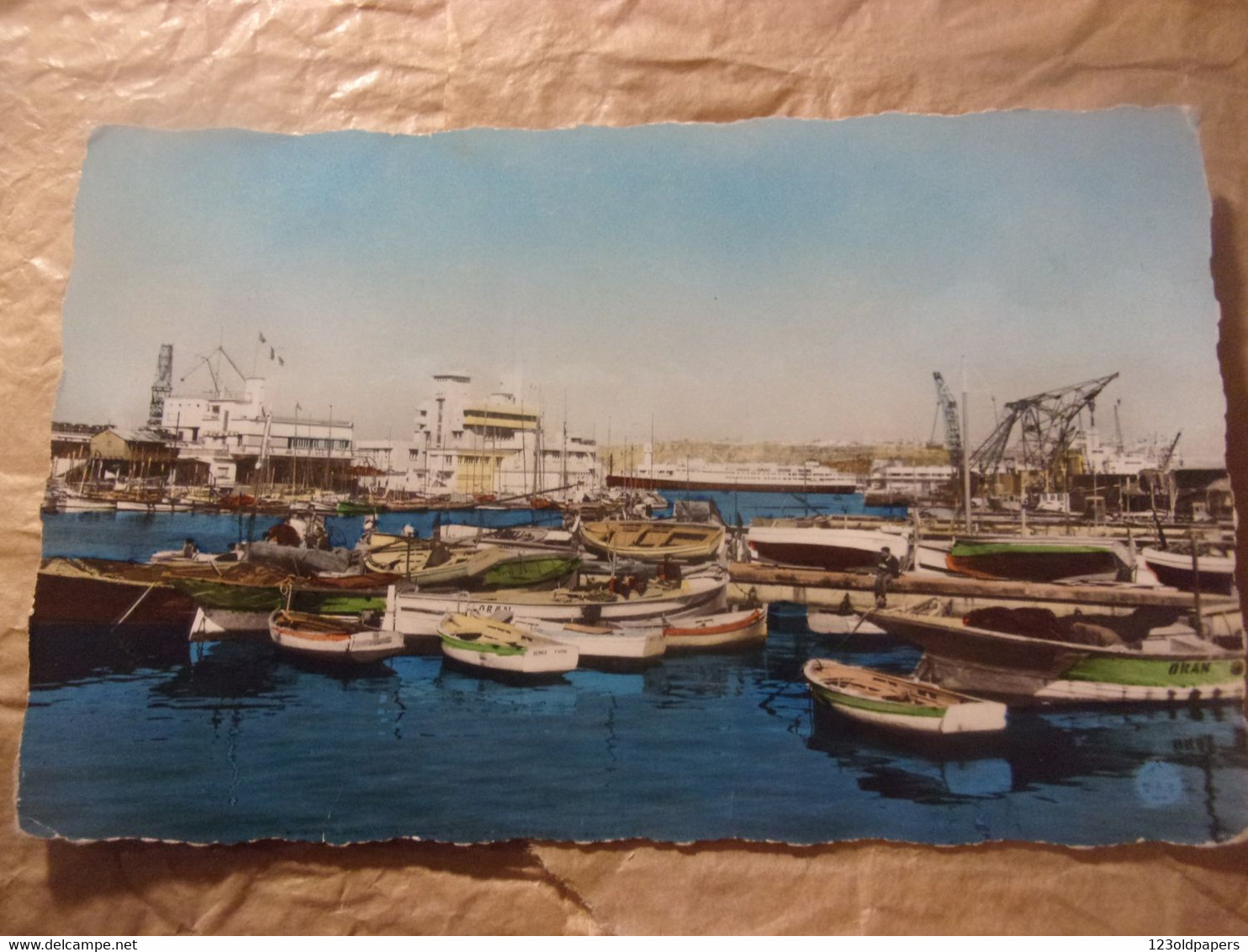 ♥️  ALGERIE  ORAN  1959 PORT PECHE ET CAPITAINERIE - Oran