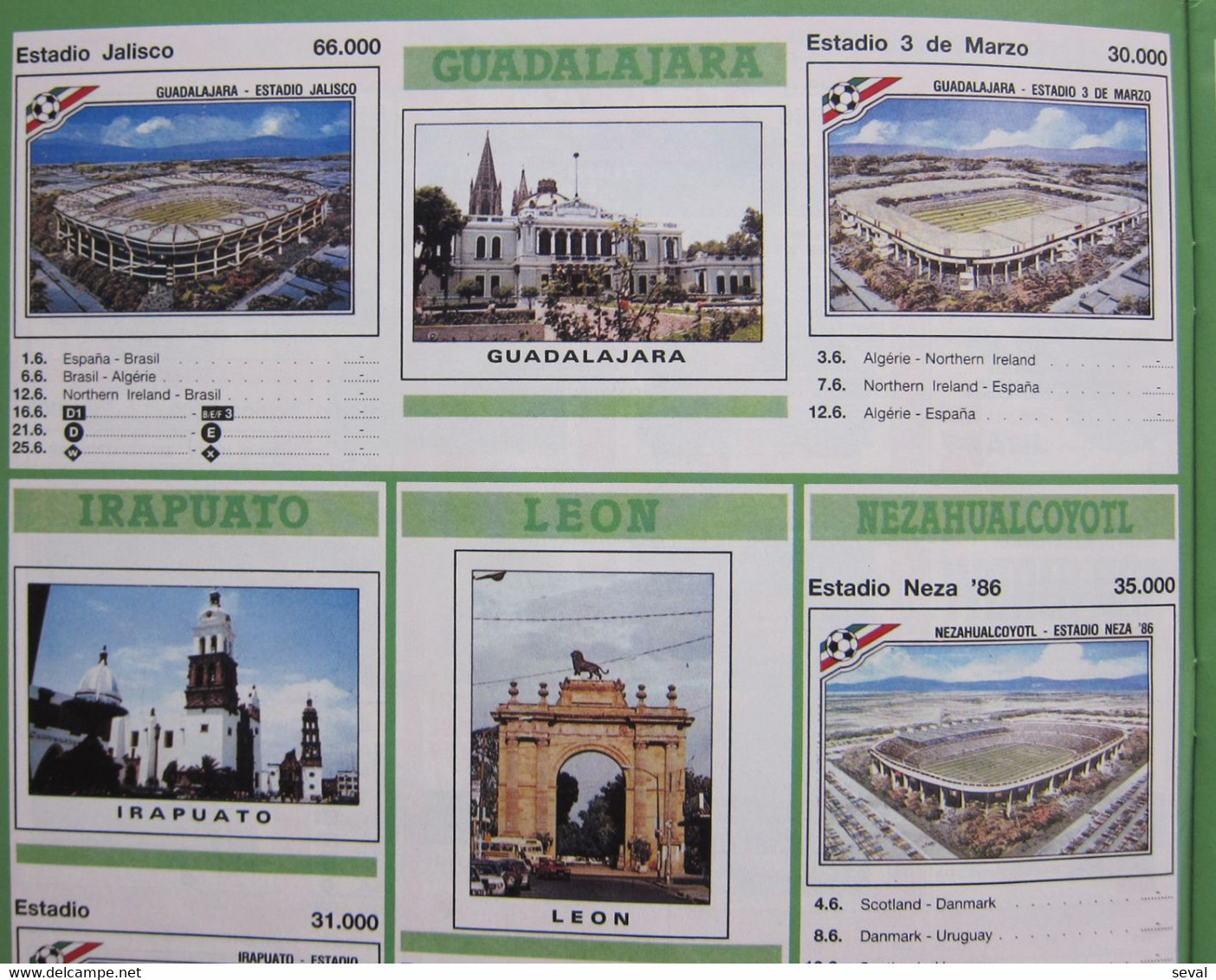 Panini MEXICO 1986 Mundial Football Album Rare Reproduction pls see DESCRIPTION