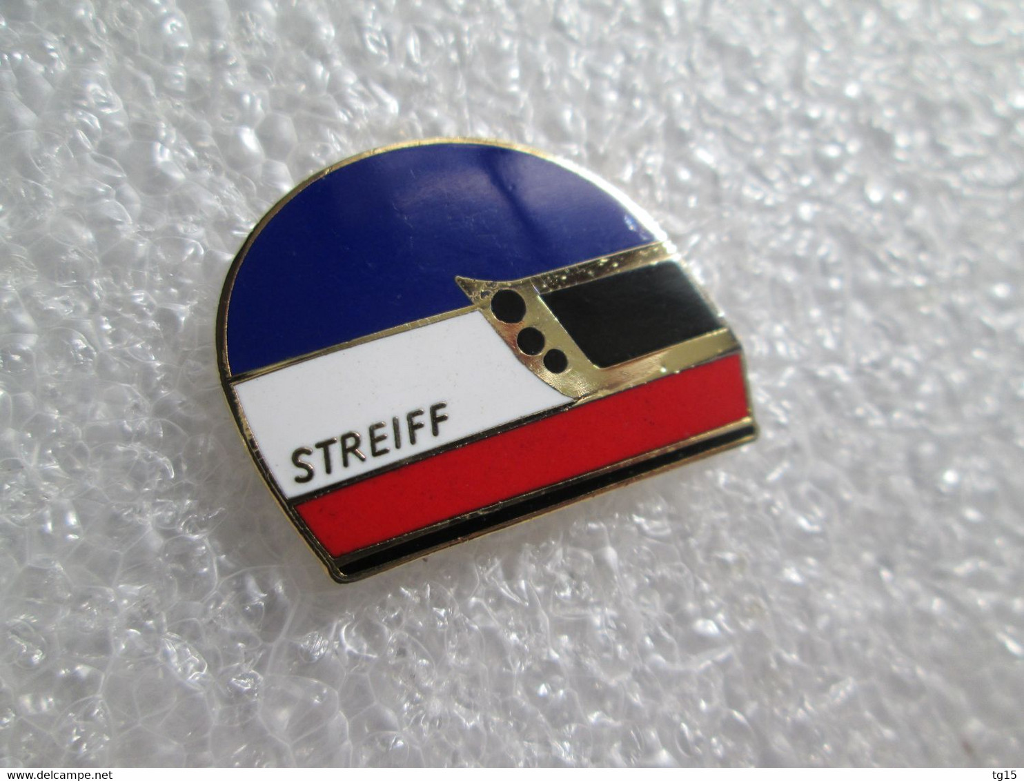 TOP PIN'S    CASQUE PHILIPPE STREIFF  Email Grand Feu  MFS - F1