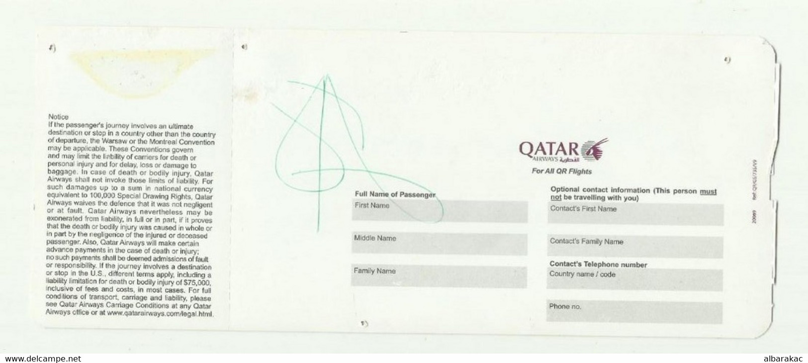 Qatar Airways Boarding Pass - Doha To Sydney - Mondo